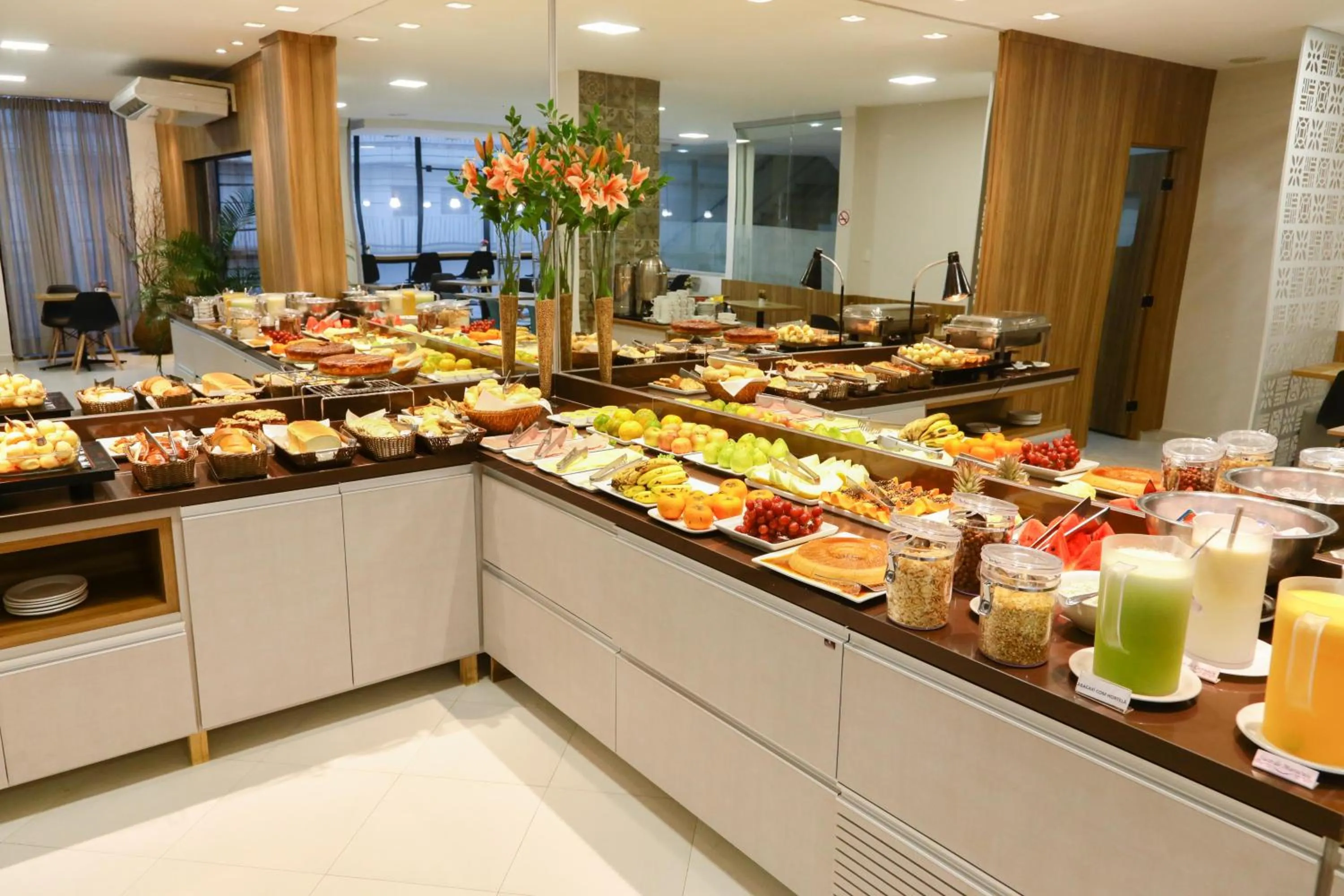 Buffet breakfast in Hotel Porto Madeira