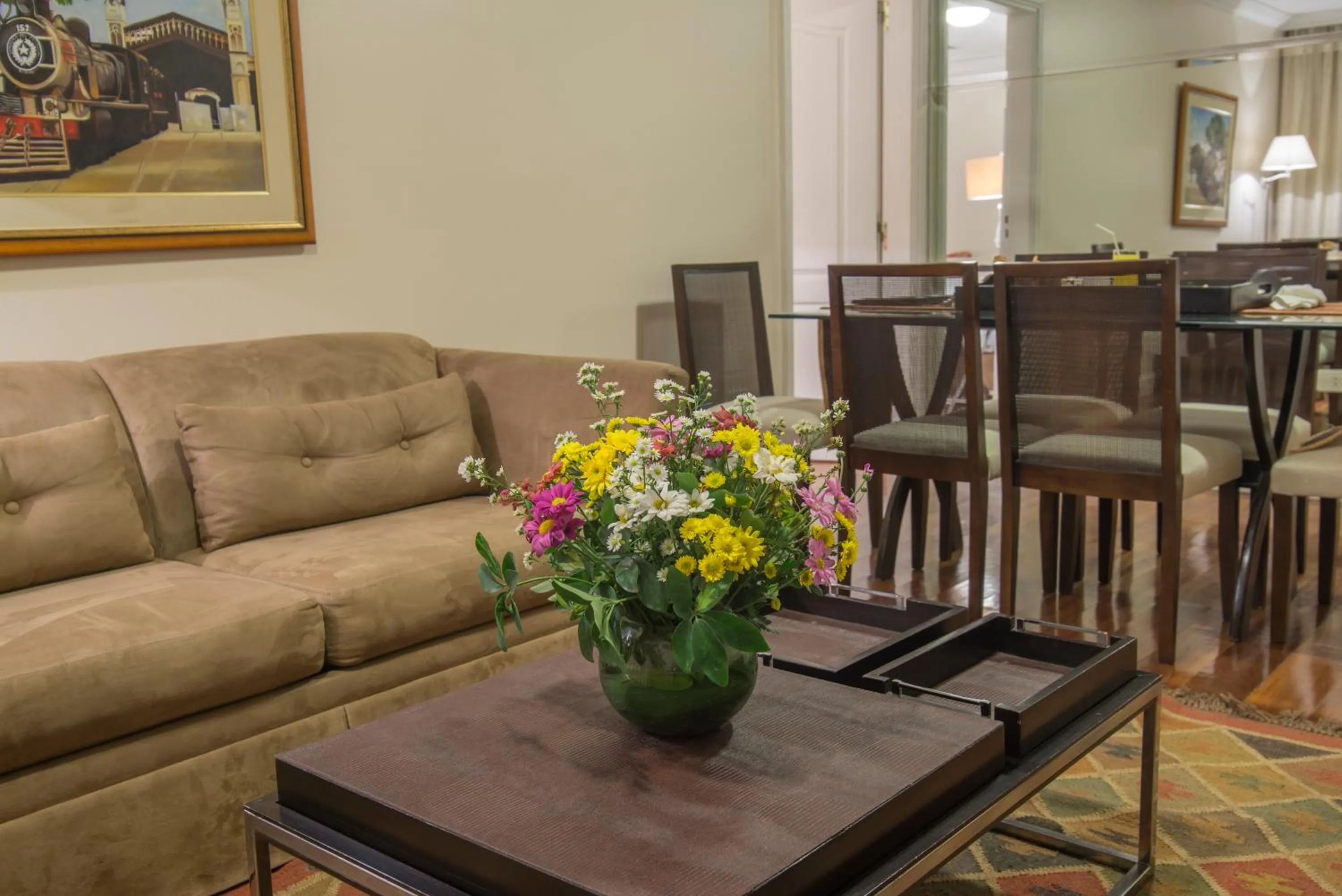 Living room in Hotel Villa Morra Suites