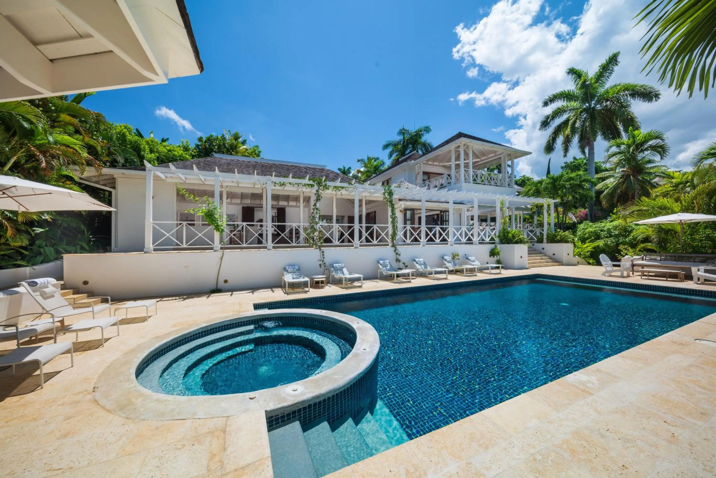 Pool view in Round Hill Hotel & Villas