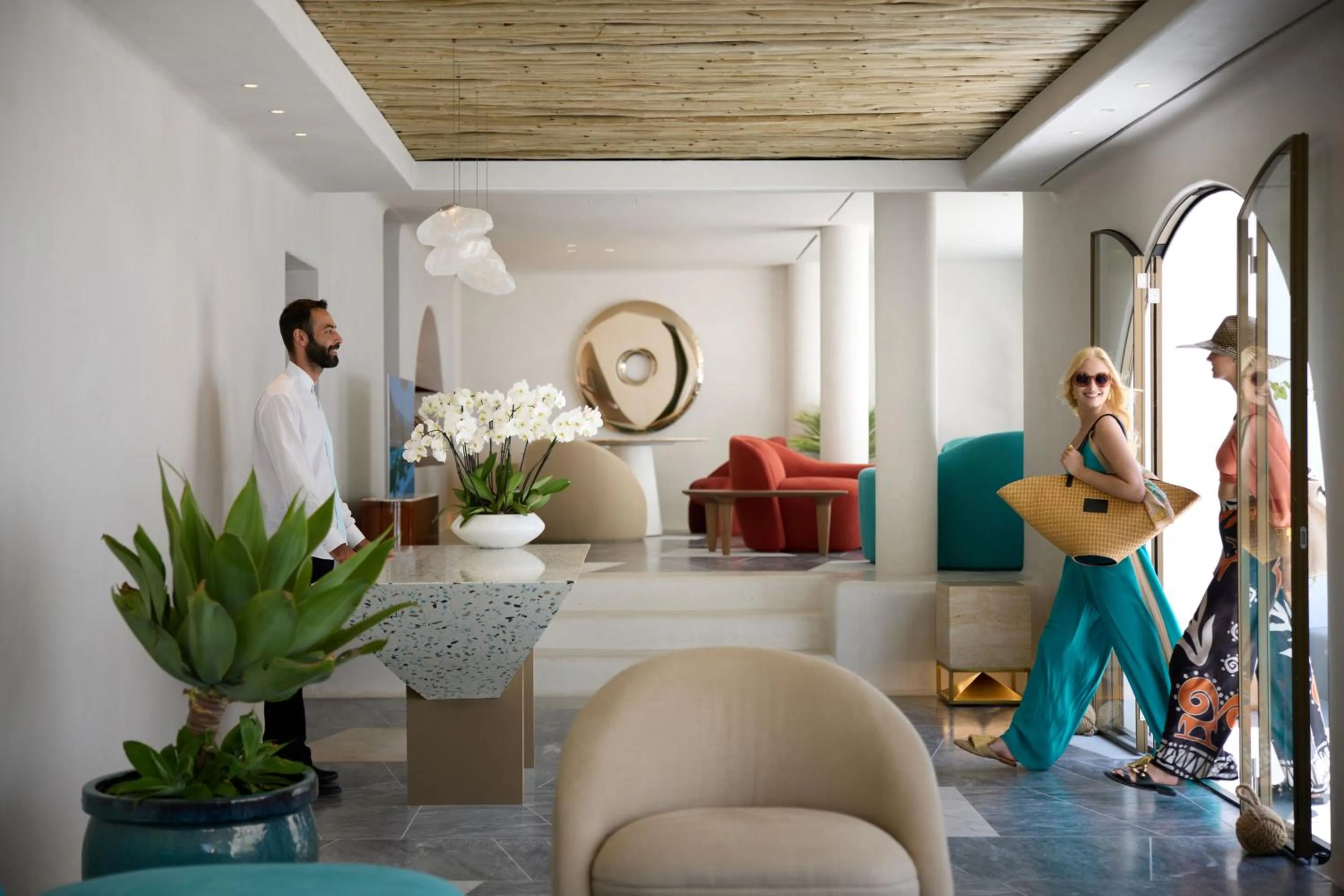 Living room in Nammos Hotel Mykonos