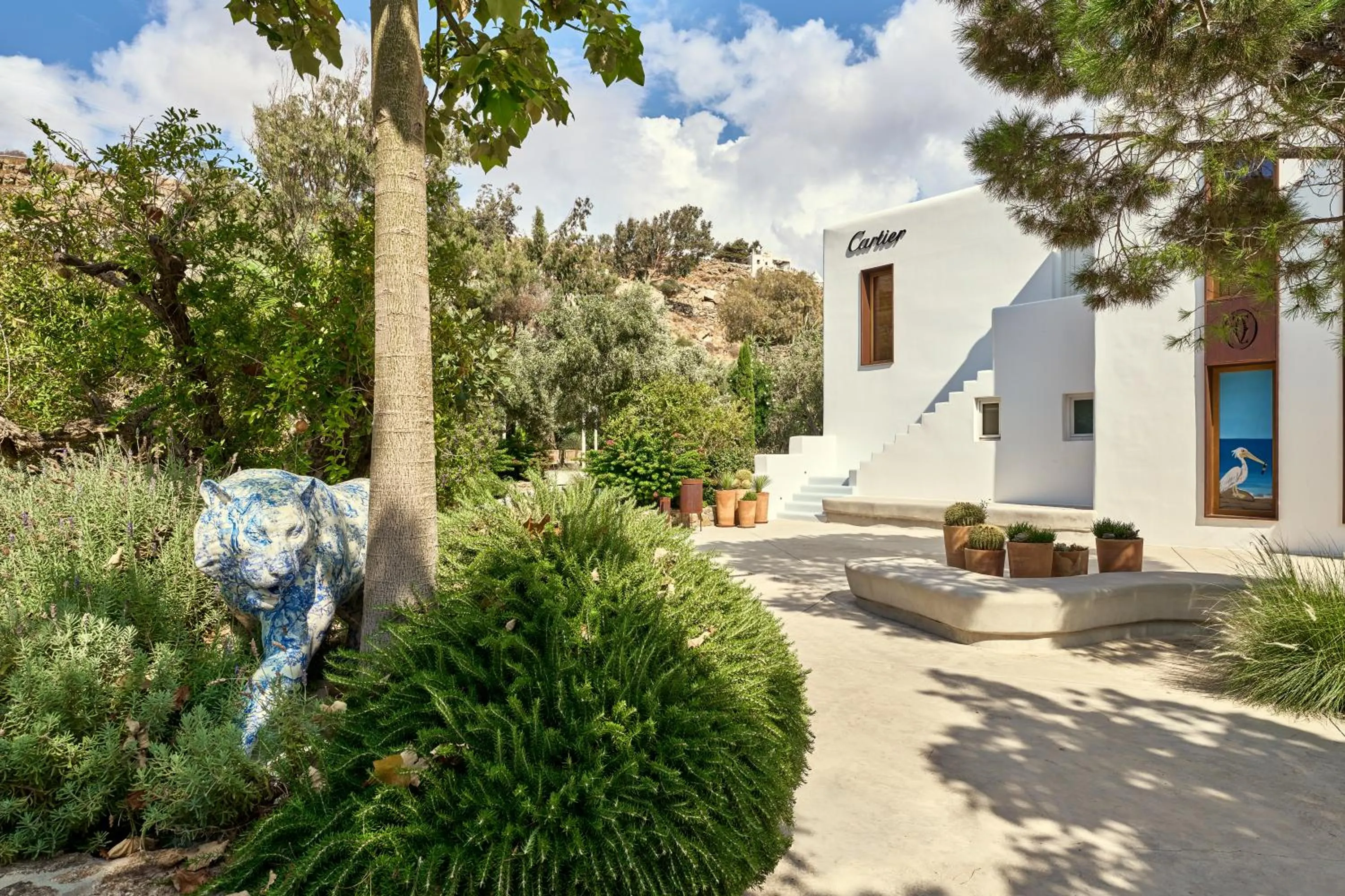 Garden in Nammos Hotel Mykonos