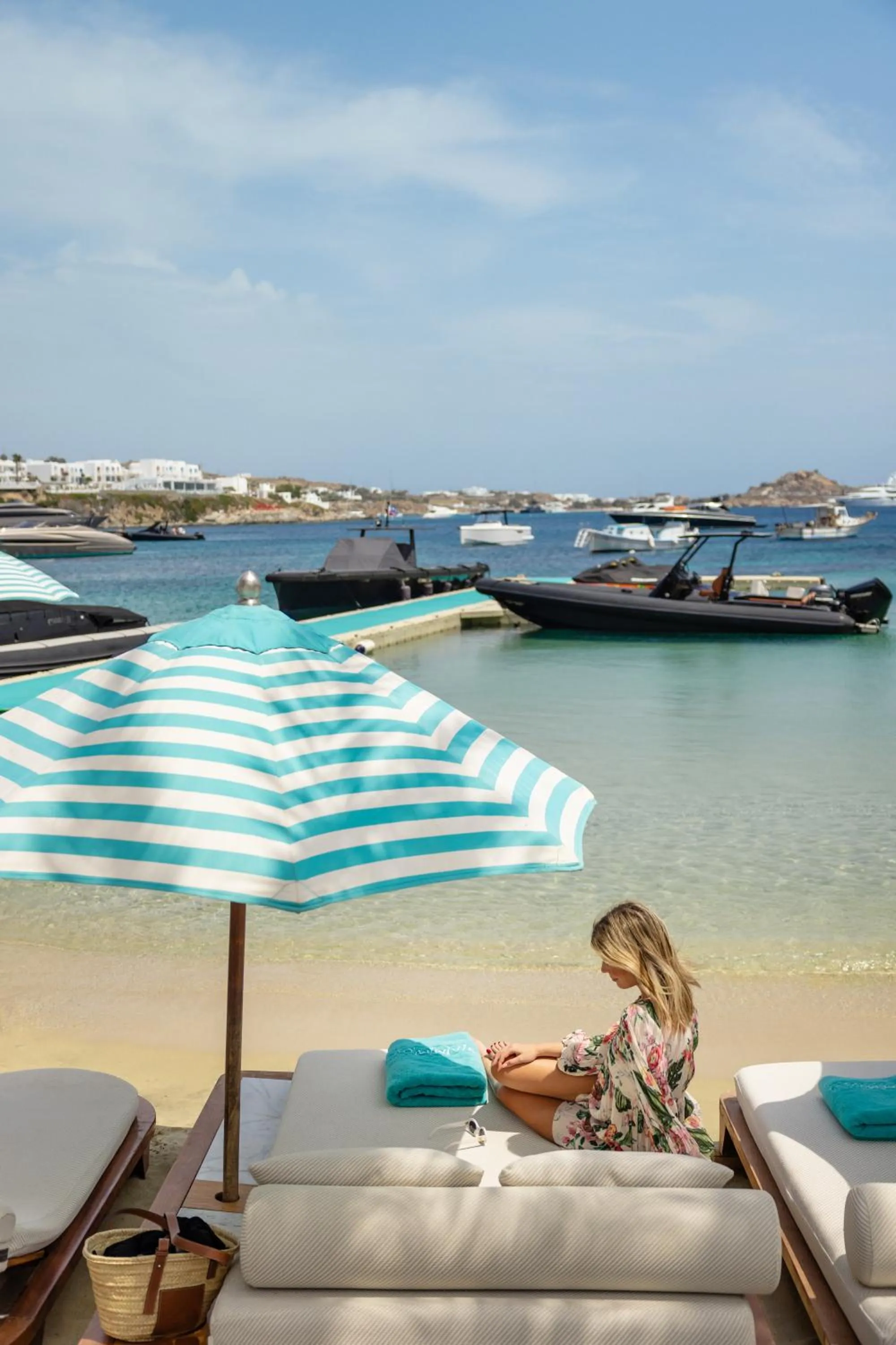 Beach in Nammos Hotel Mykonos