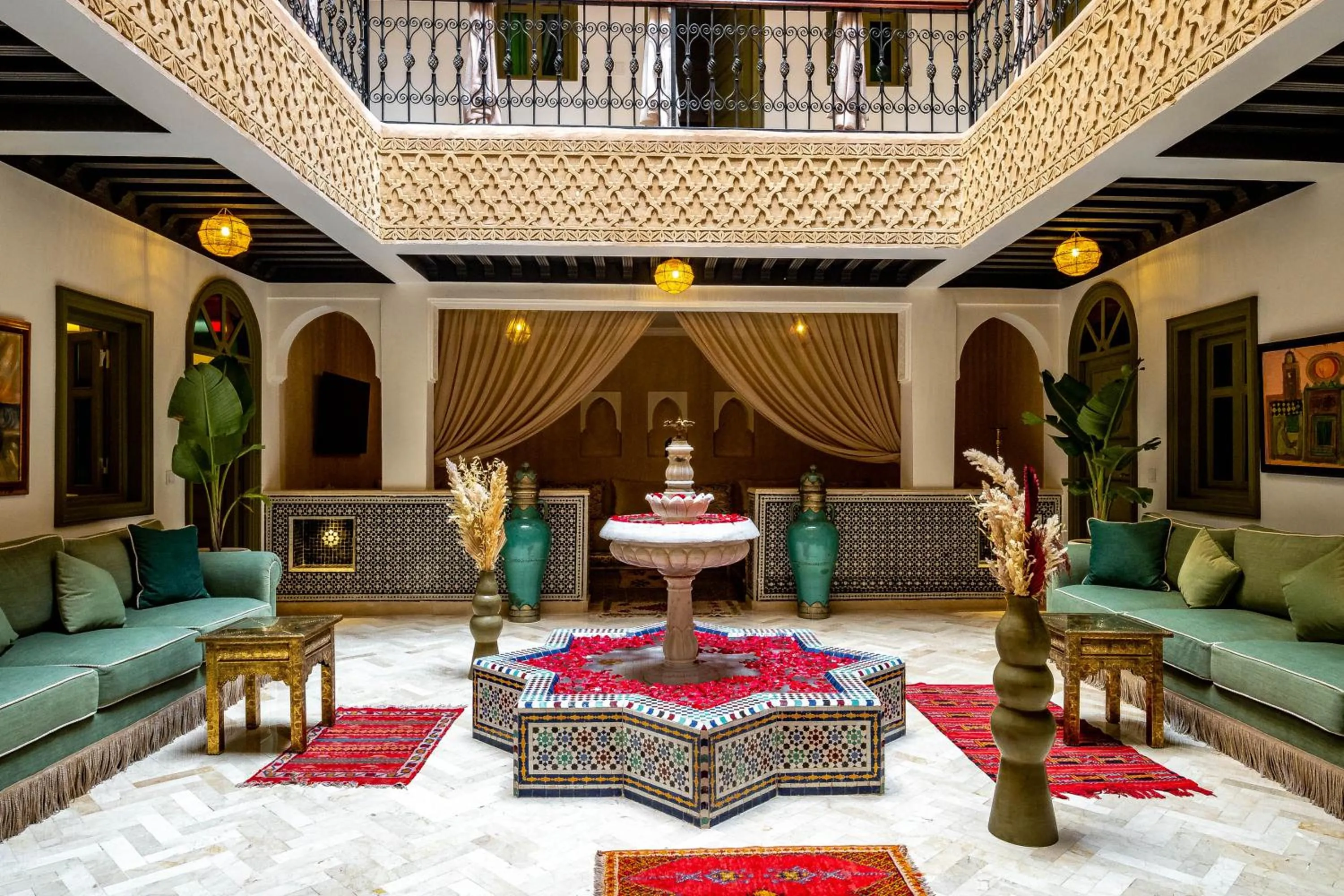 Living room in Riad Hamdane Rooftop & SPA