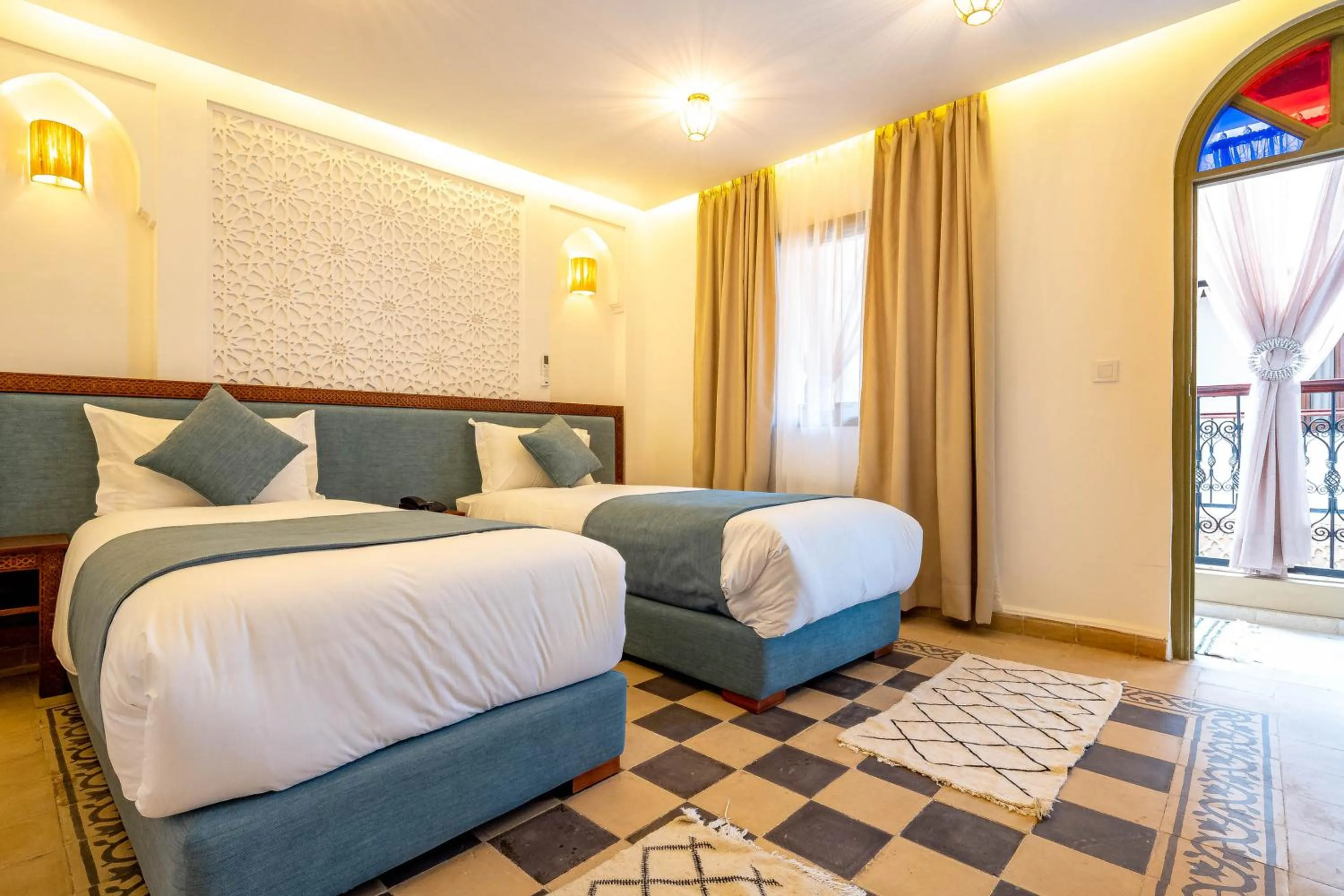 Bed in Riad Hamdane Rooftop & SPA