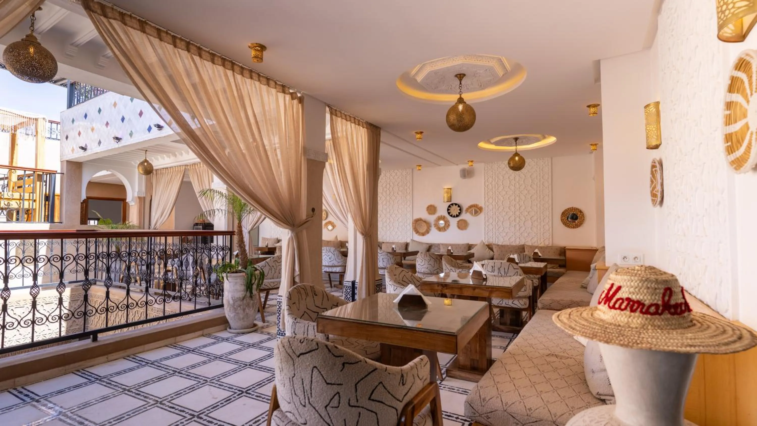 Patio in Riad Hamdane Rooftop & SPA