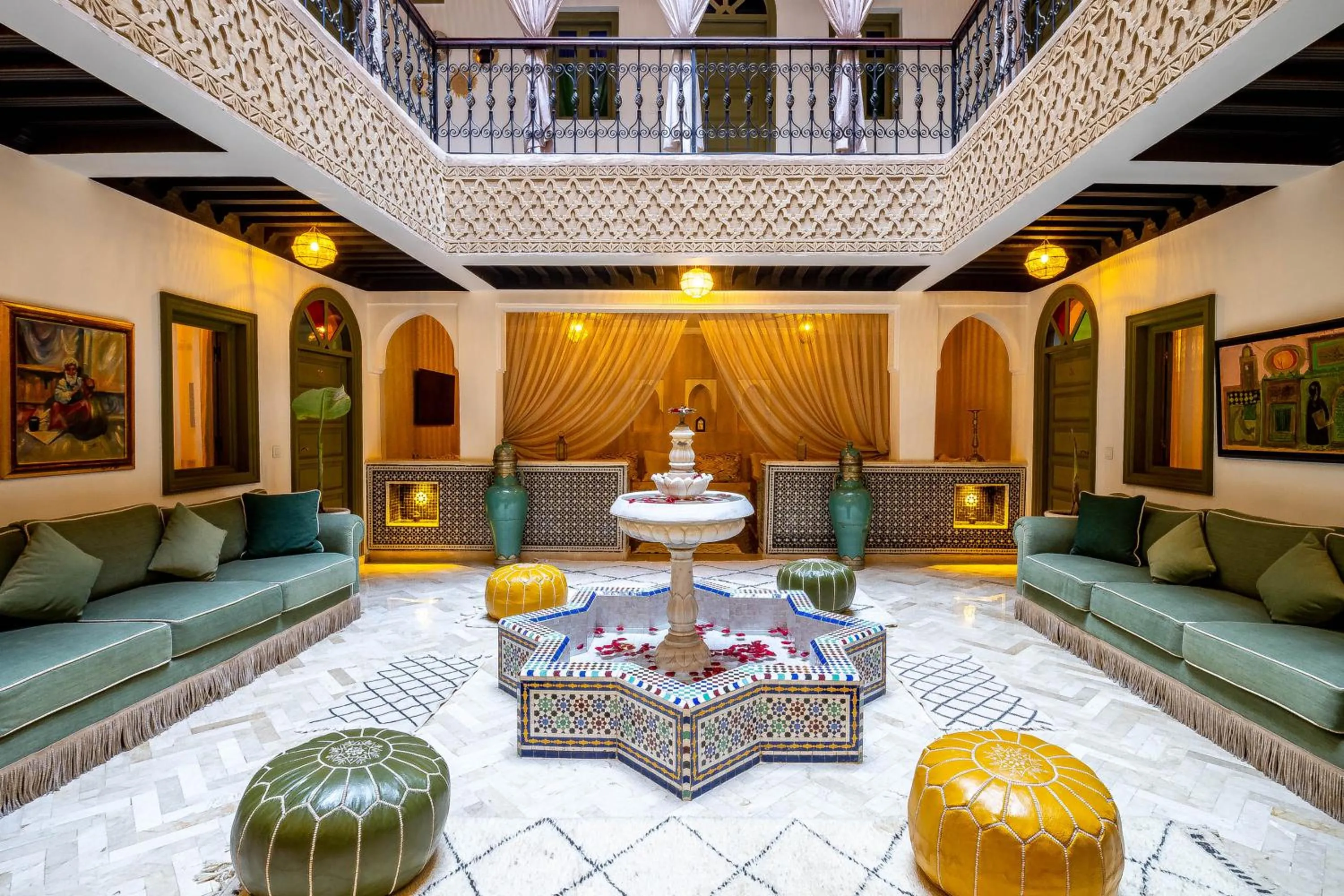 Living room in Riad Hamdane Rooftop & SPA
