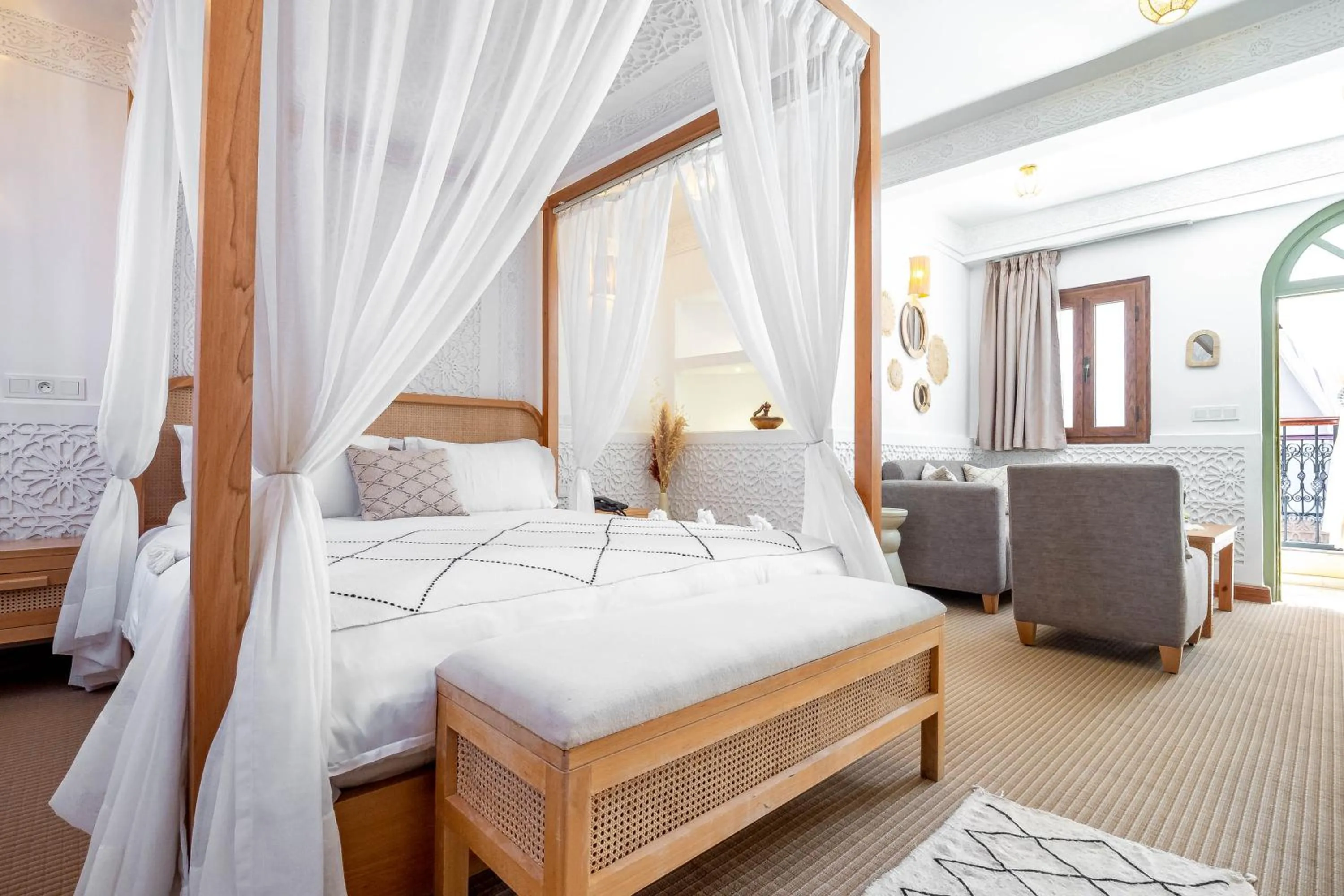 Bed in Riad Hamdane Rooftop & SPA