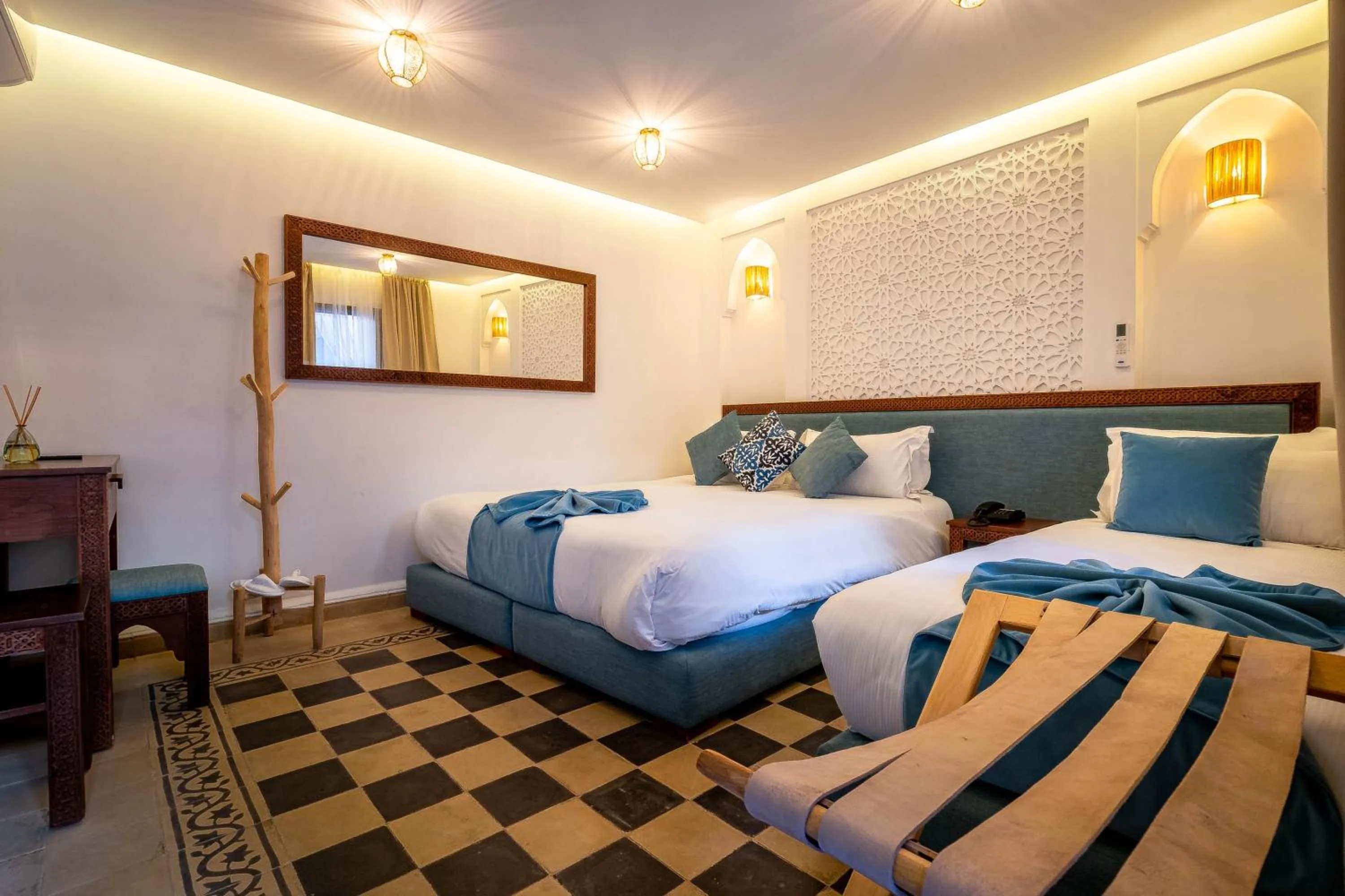 Bed in Riad Hamdane Rooftop & SPA