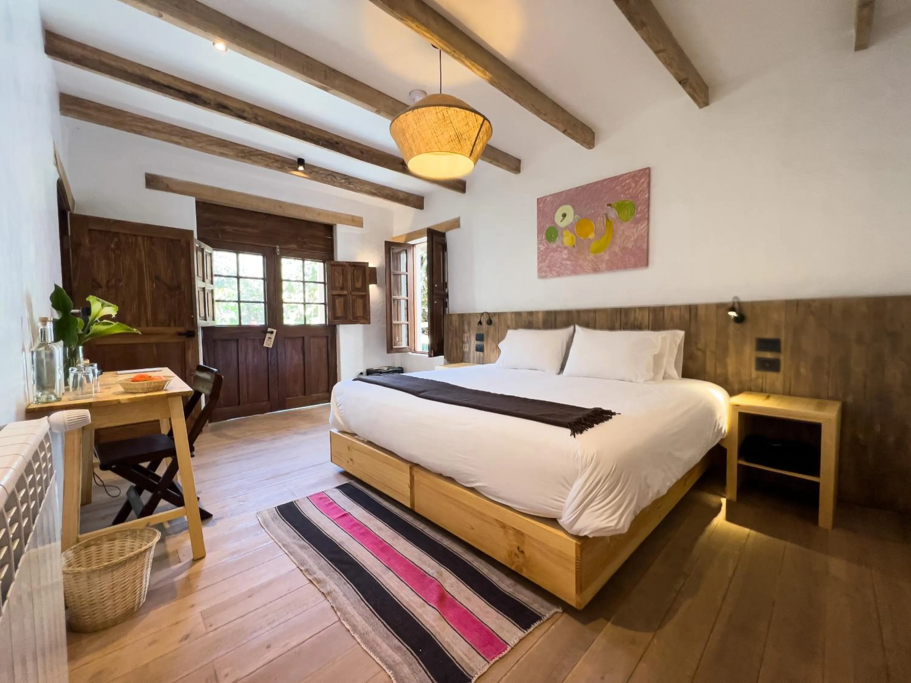 Bed in El Albergue Ollantaytambo