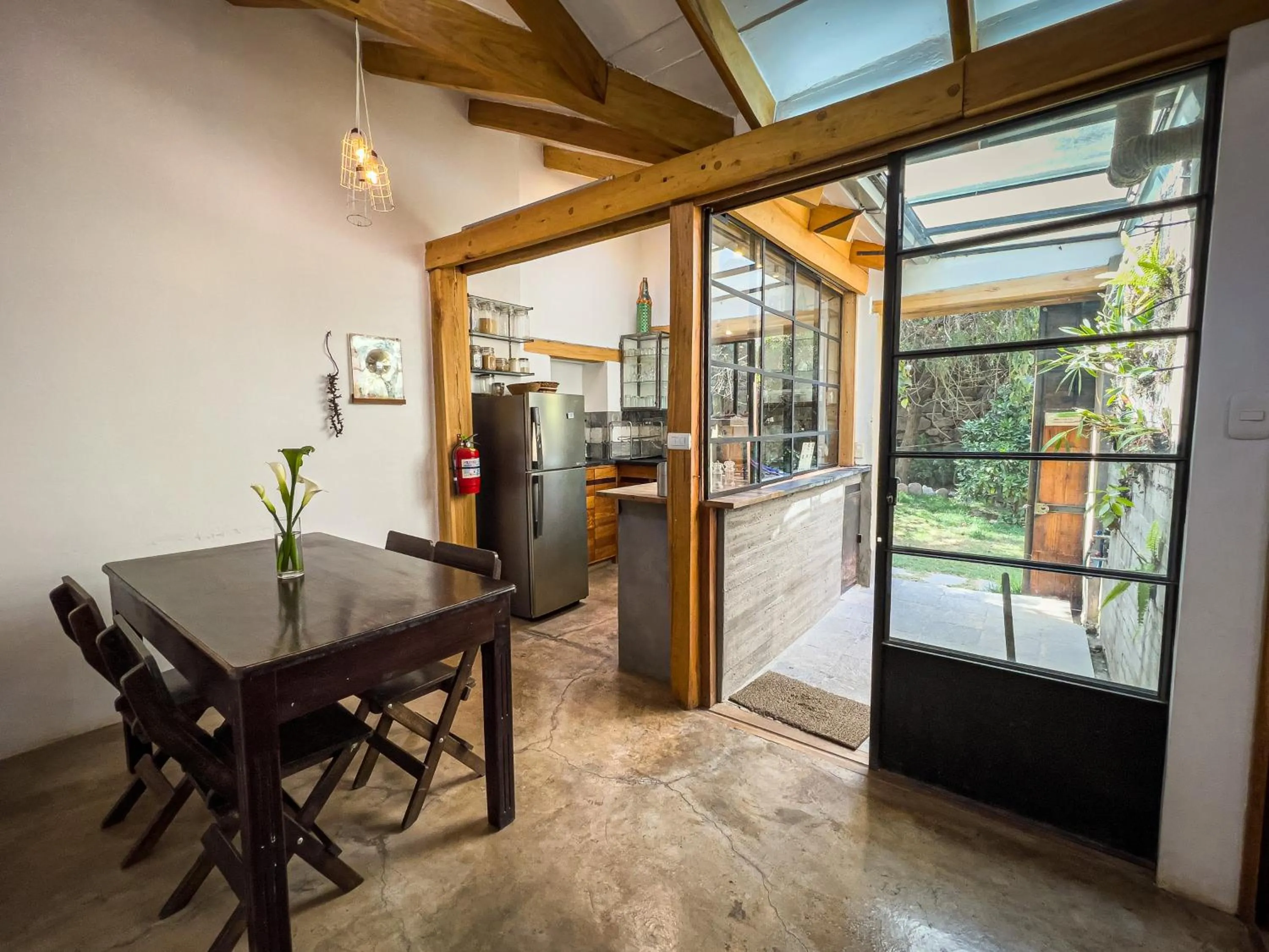 Dining area in El Albergue Ollantaytambo