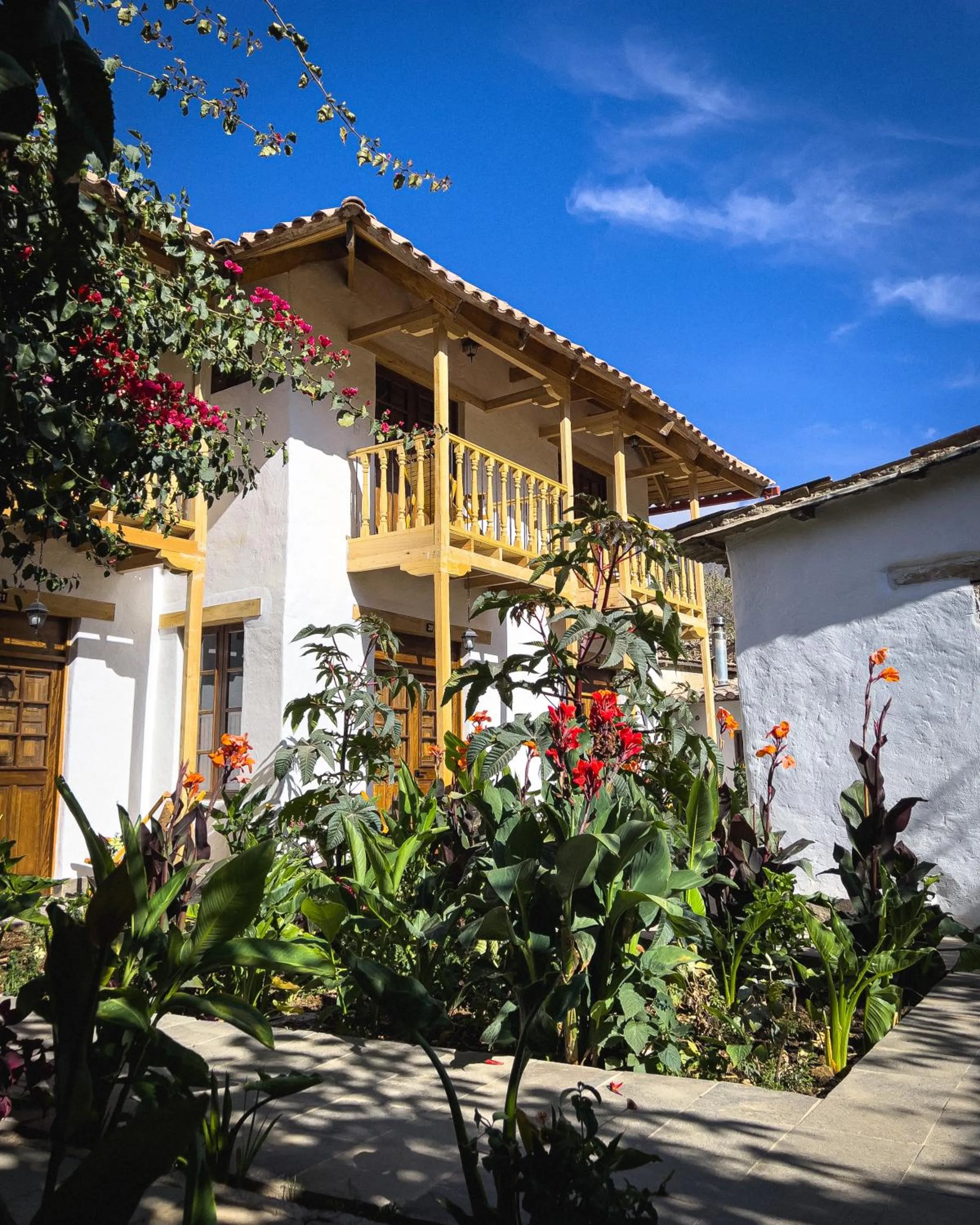 Garden view in El Albergue Ollantaytambo