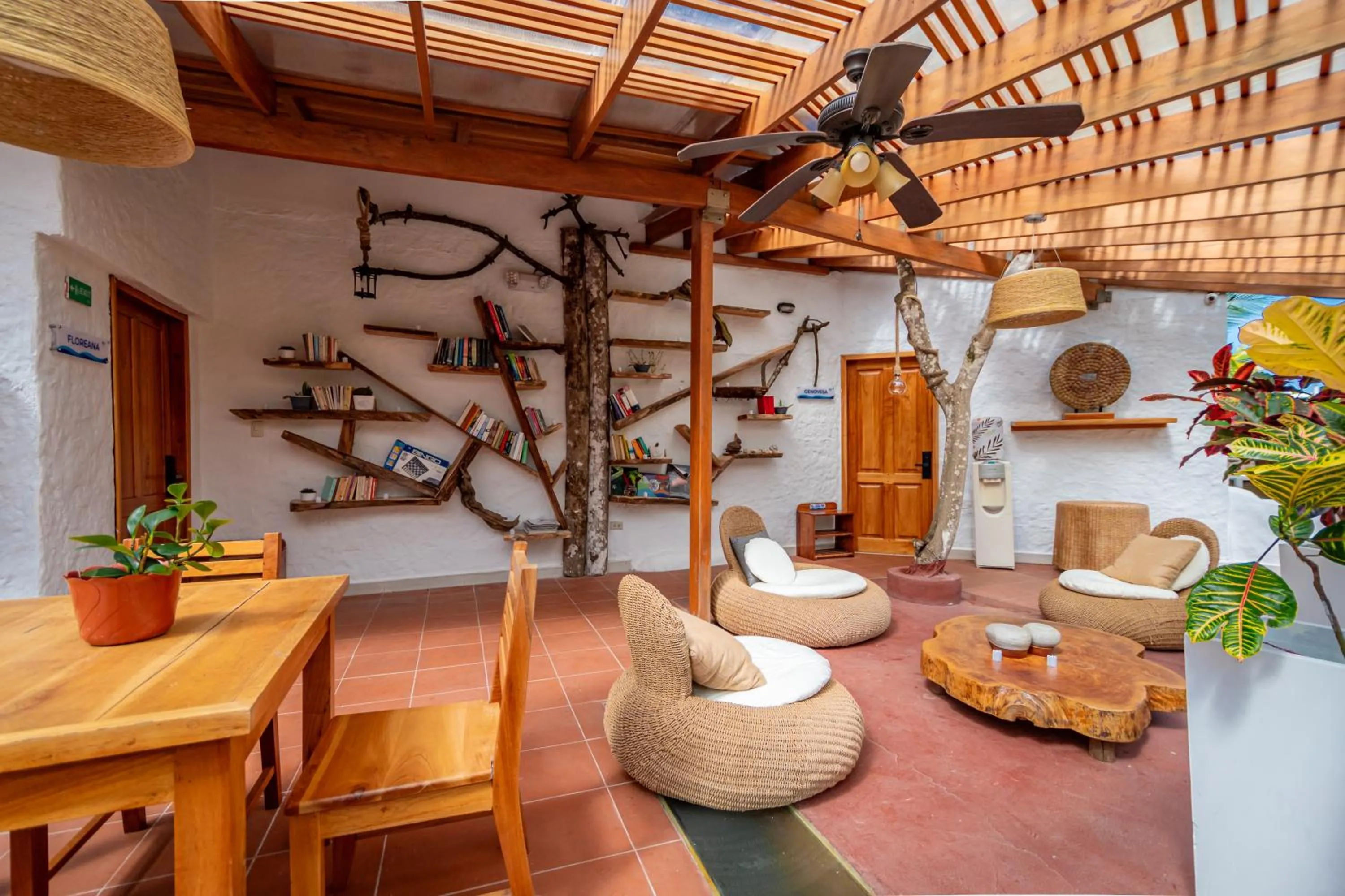 Living room in Blu Galapagos Sustainable Waterfront Lodge