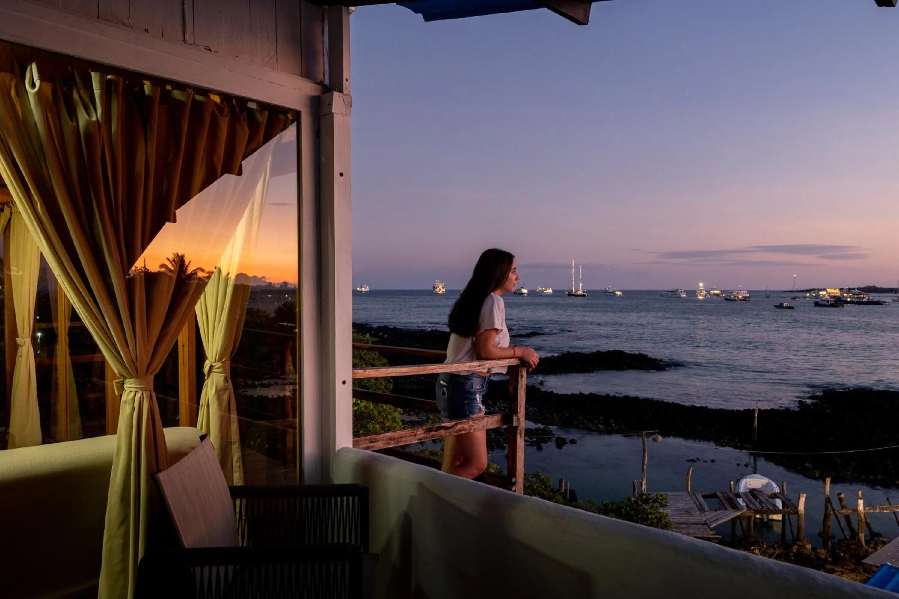 Balcony/Terrace in Blu Galapagos Sustainable Waterfront Lodge