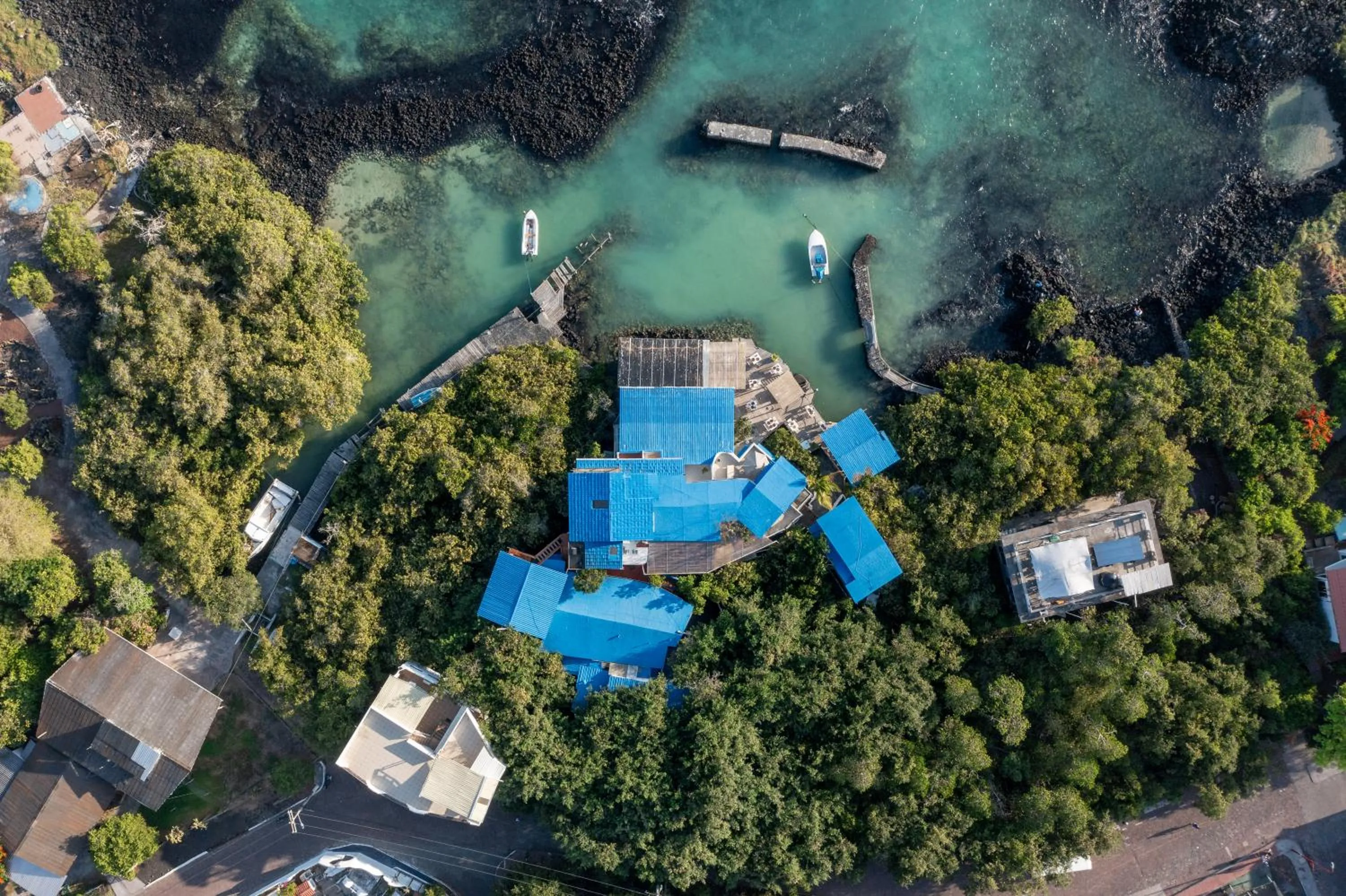 Bird's eye view in Blu Galapagos Sustainable Waterfront Lodge