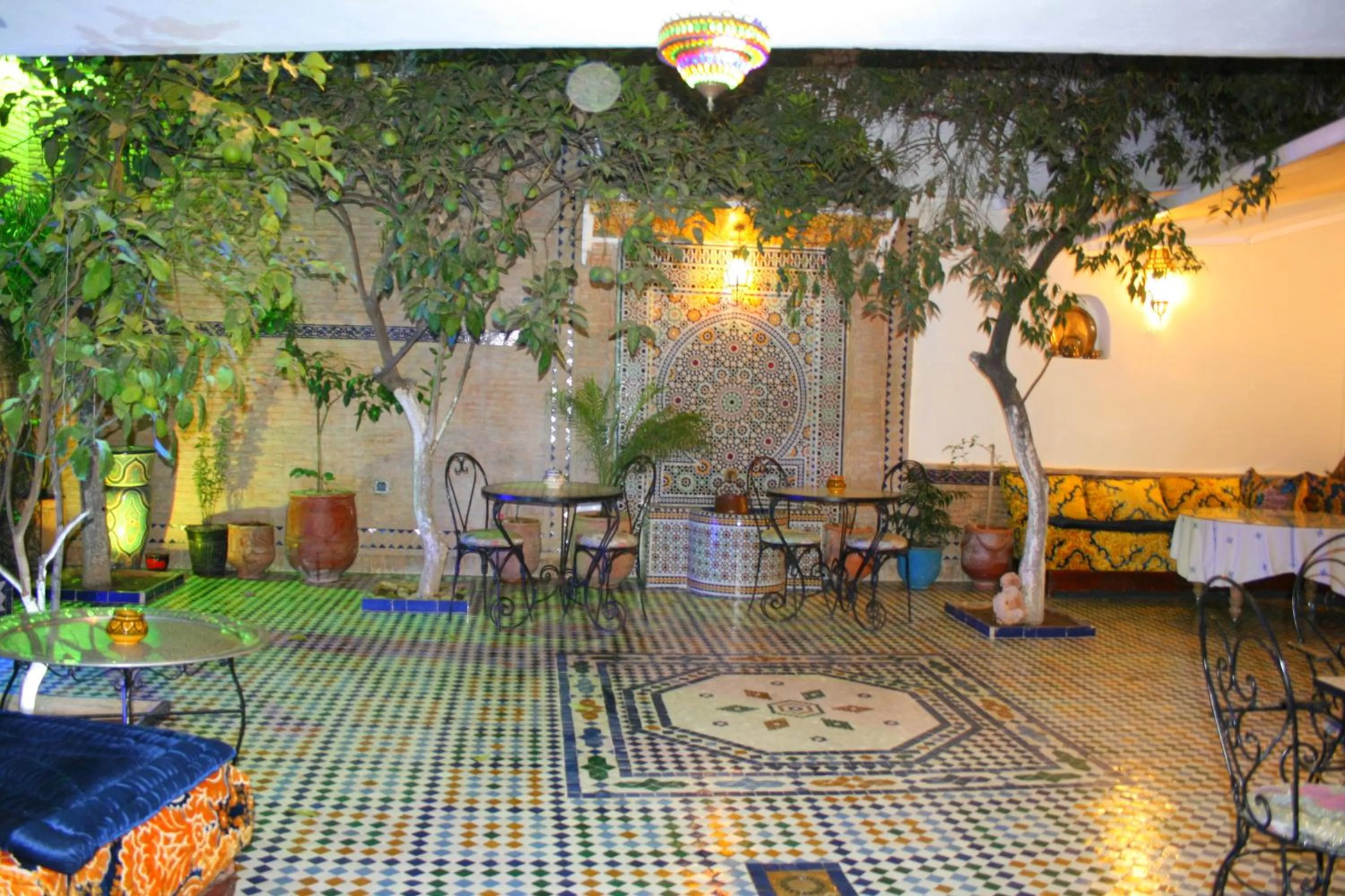 Garden view in Riad Lalla Fatima