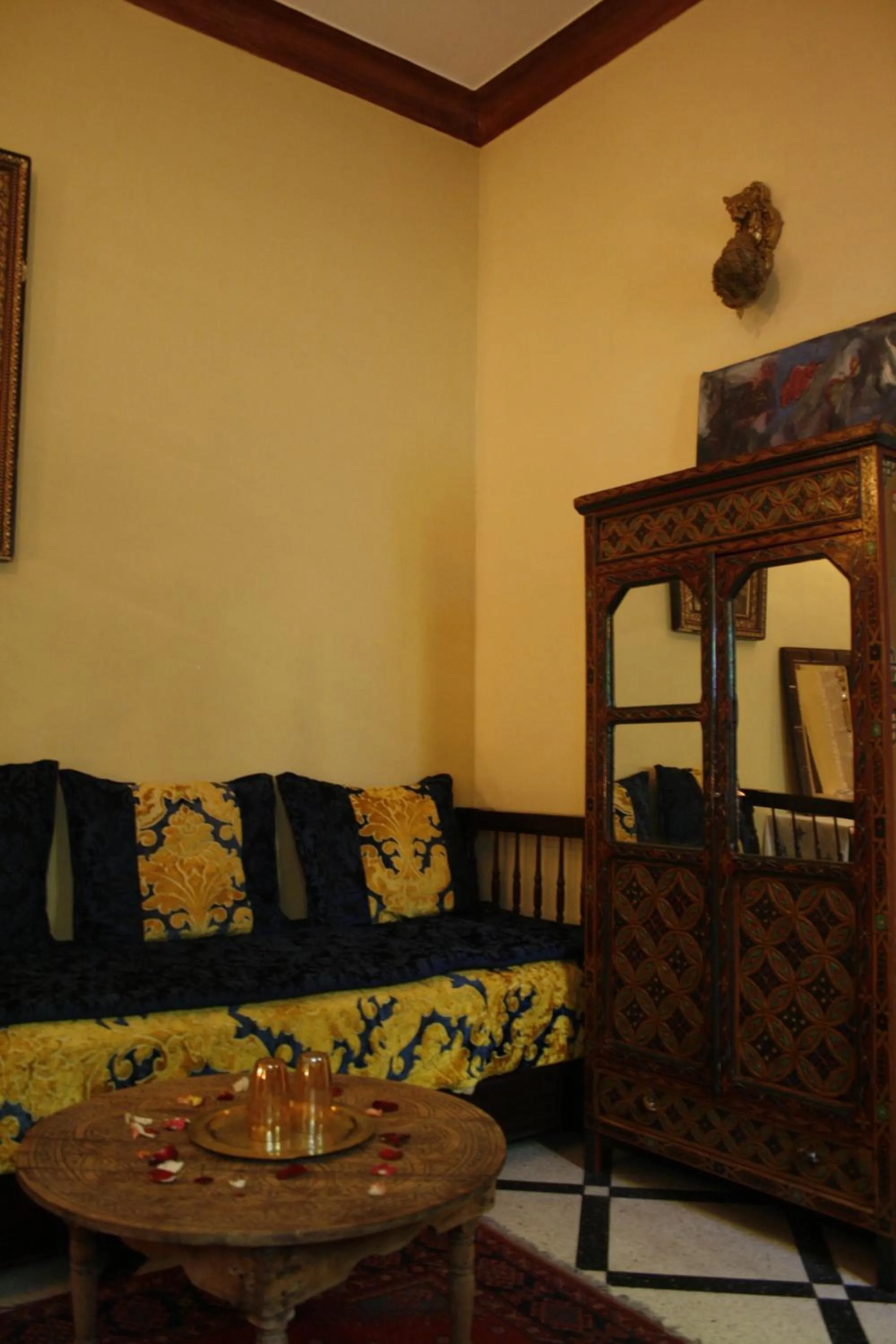 Decorative detail in Riad Lalla Fatima