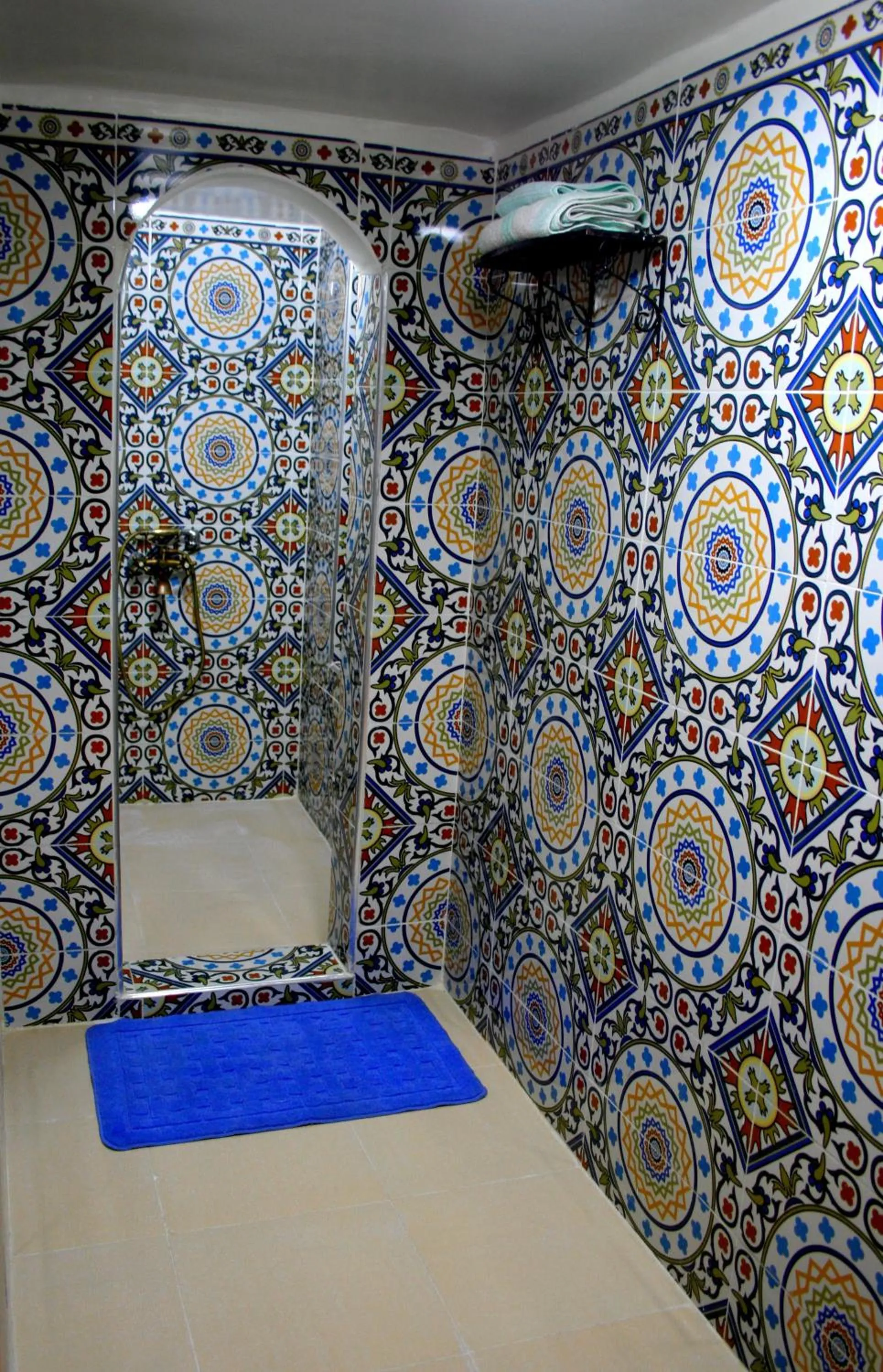 Decorative detail, Bed in Riad Lalla Fatima