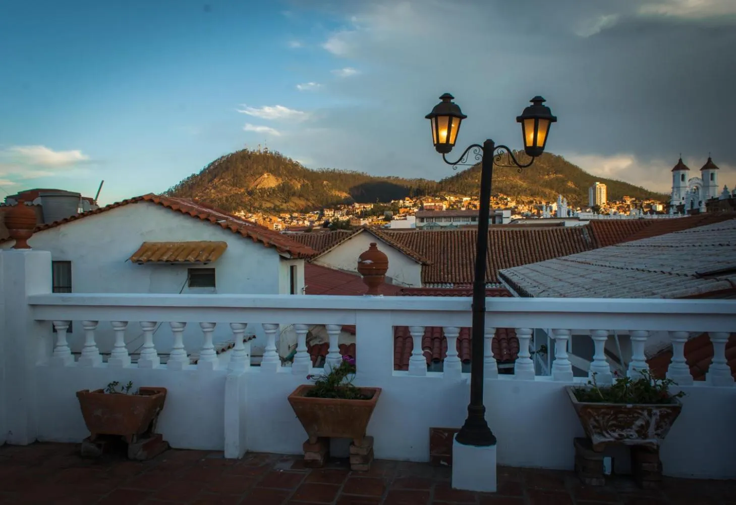 Balcony/Terrace in Hostal Sucre