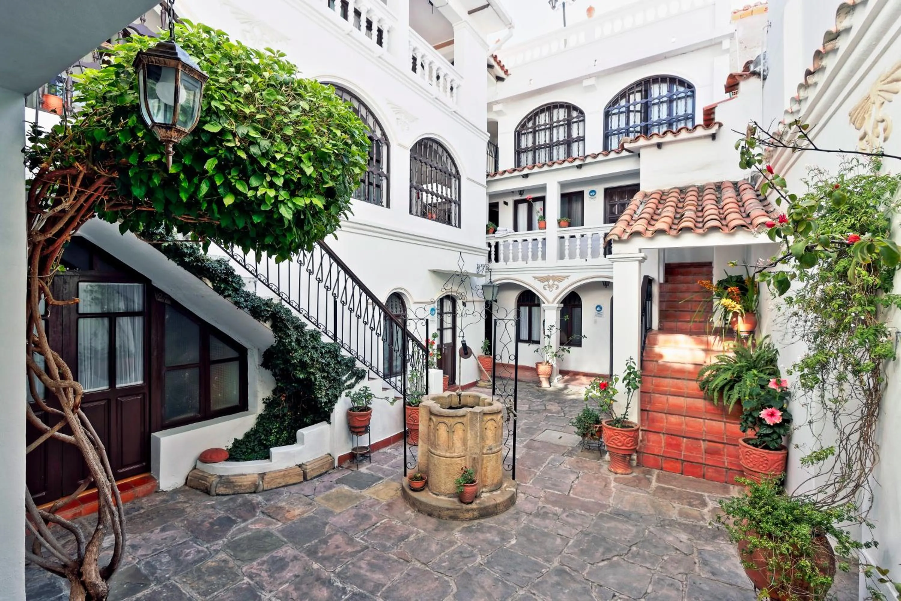 Patio in Hostal Sucre