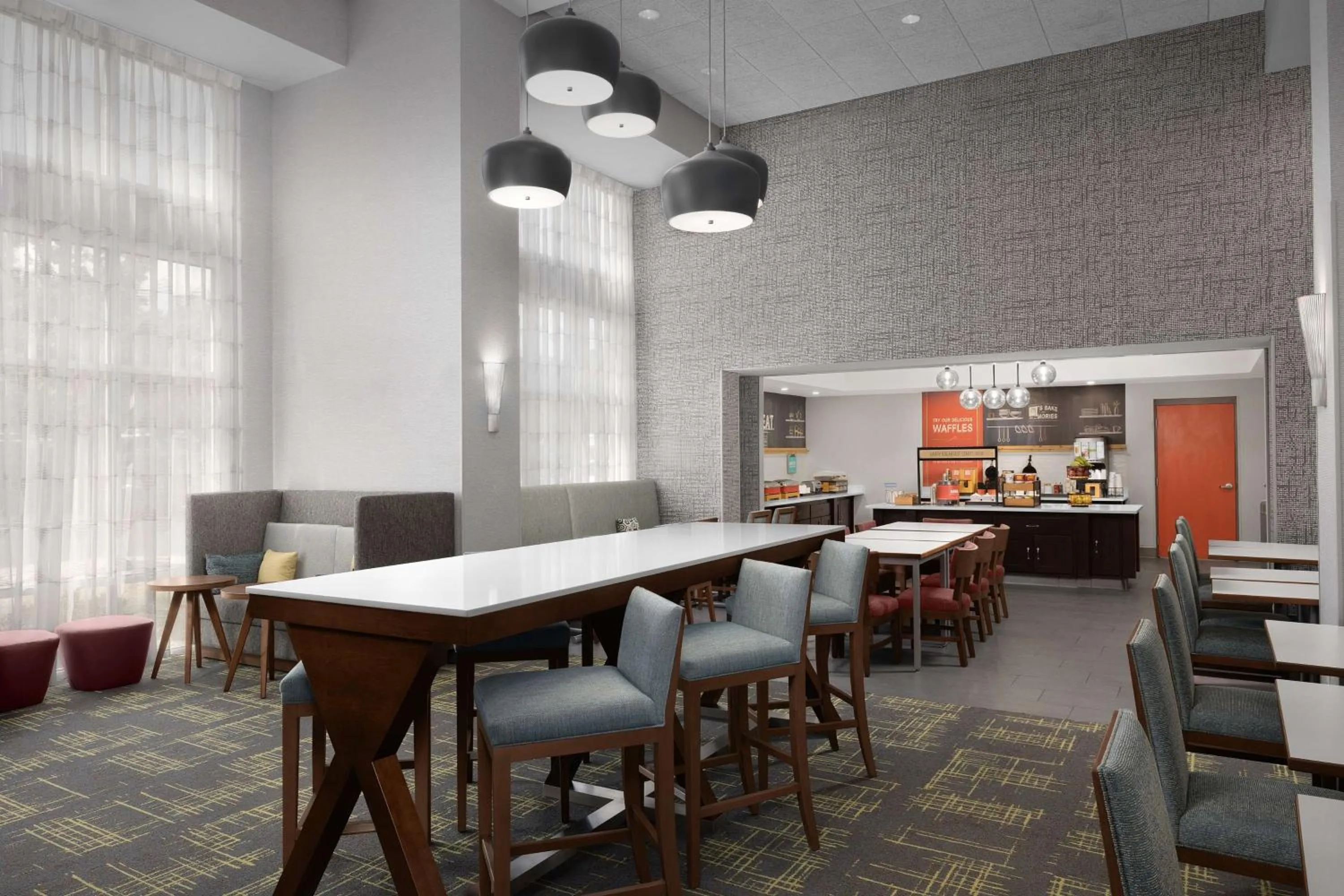 Lobby or reception in Hampton Inn & Suites Durham North I-85