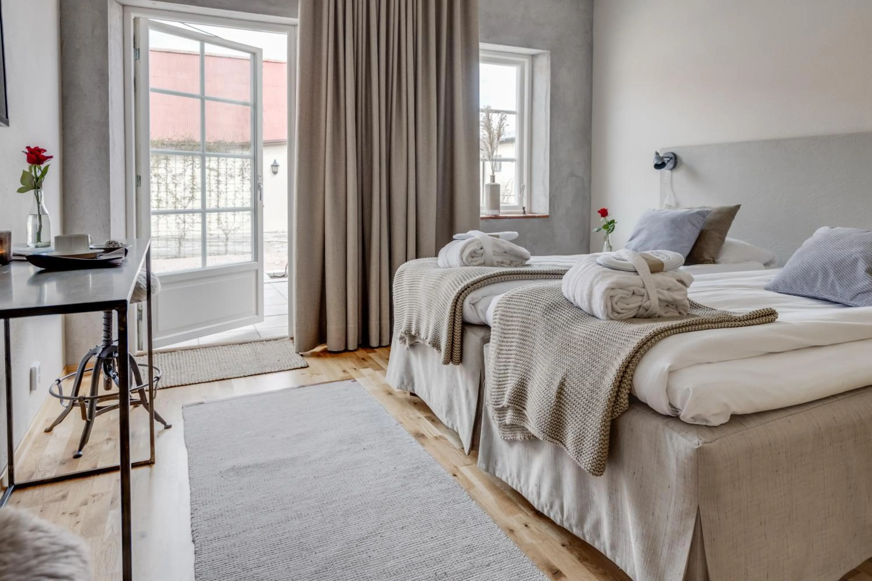 Bed in Örums Nygård Gårdshotell