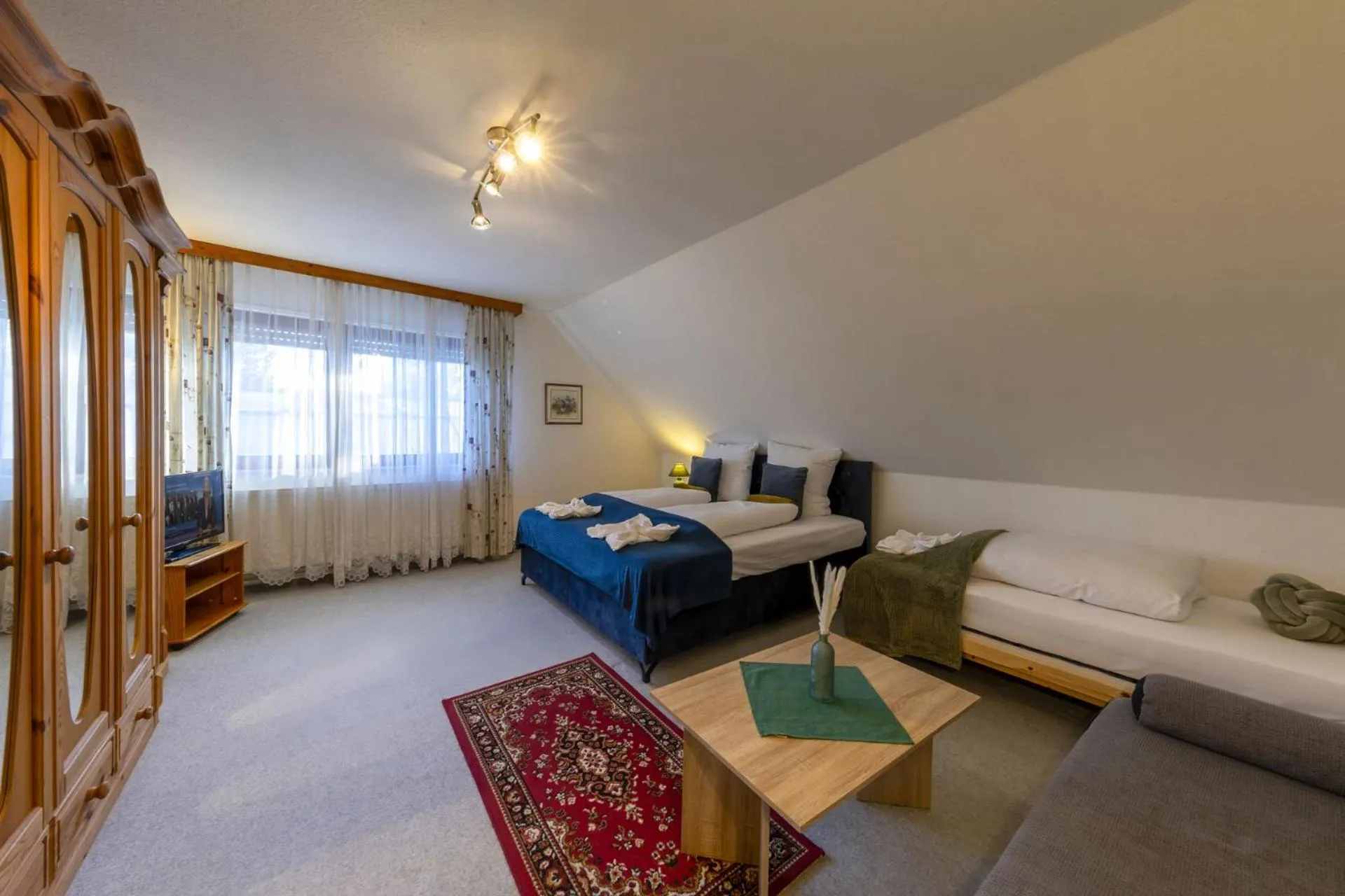 Bed in Bei Ulbrichs Hotel garni & Catering