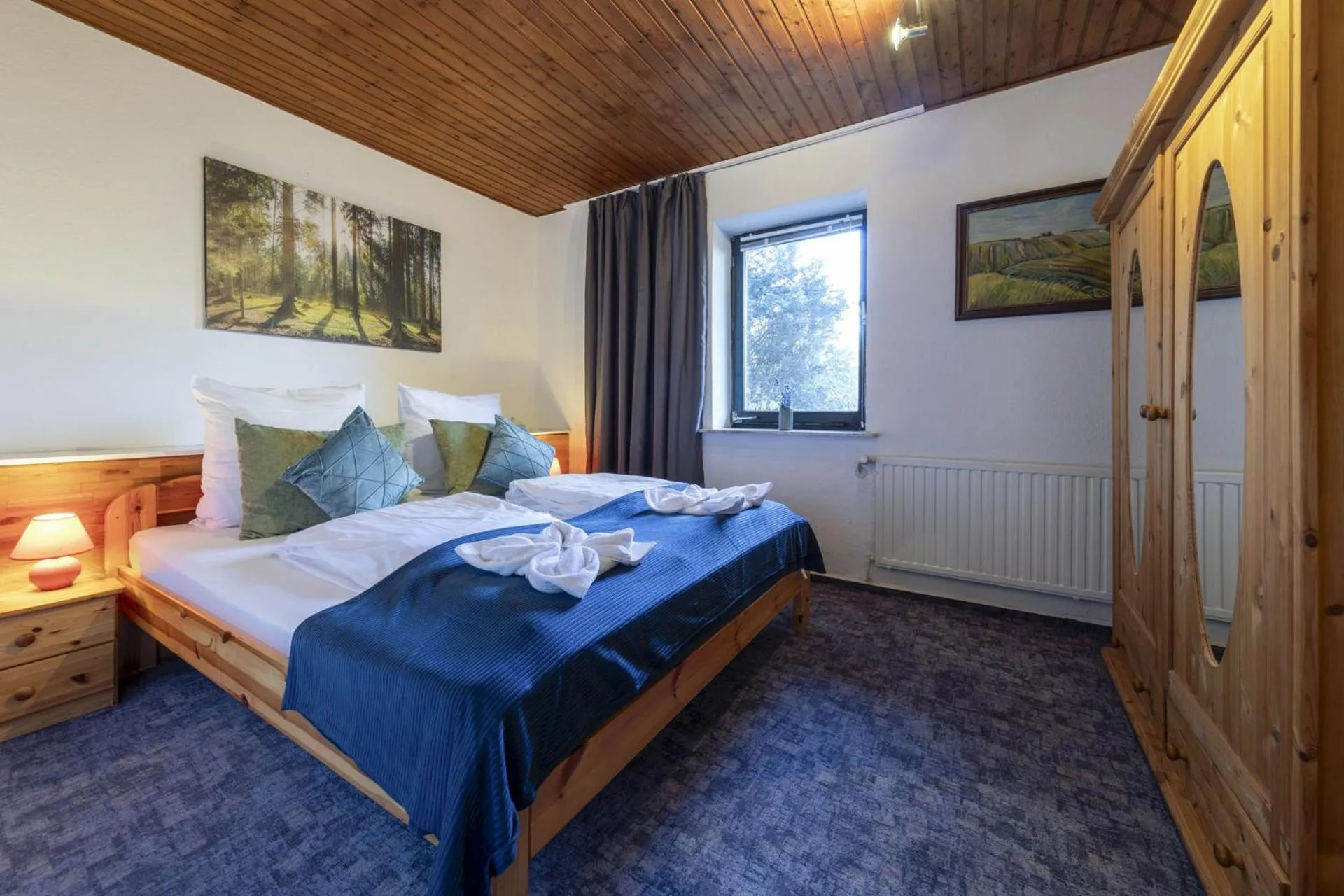 Bed in Bei Ulbrichs Hotel garni & Catering