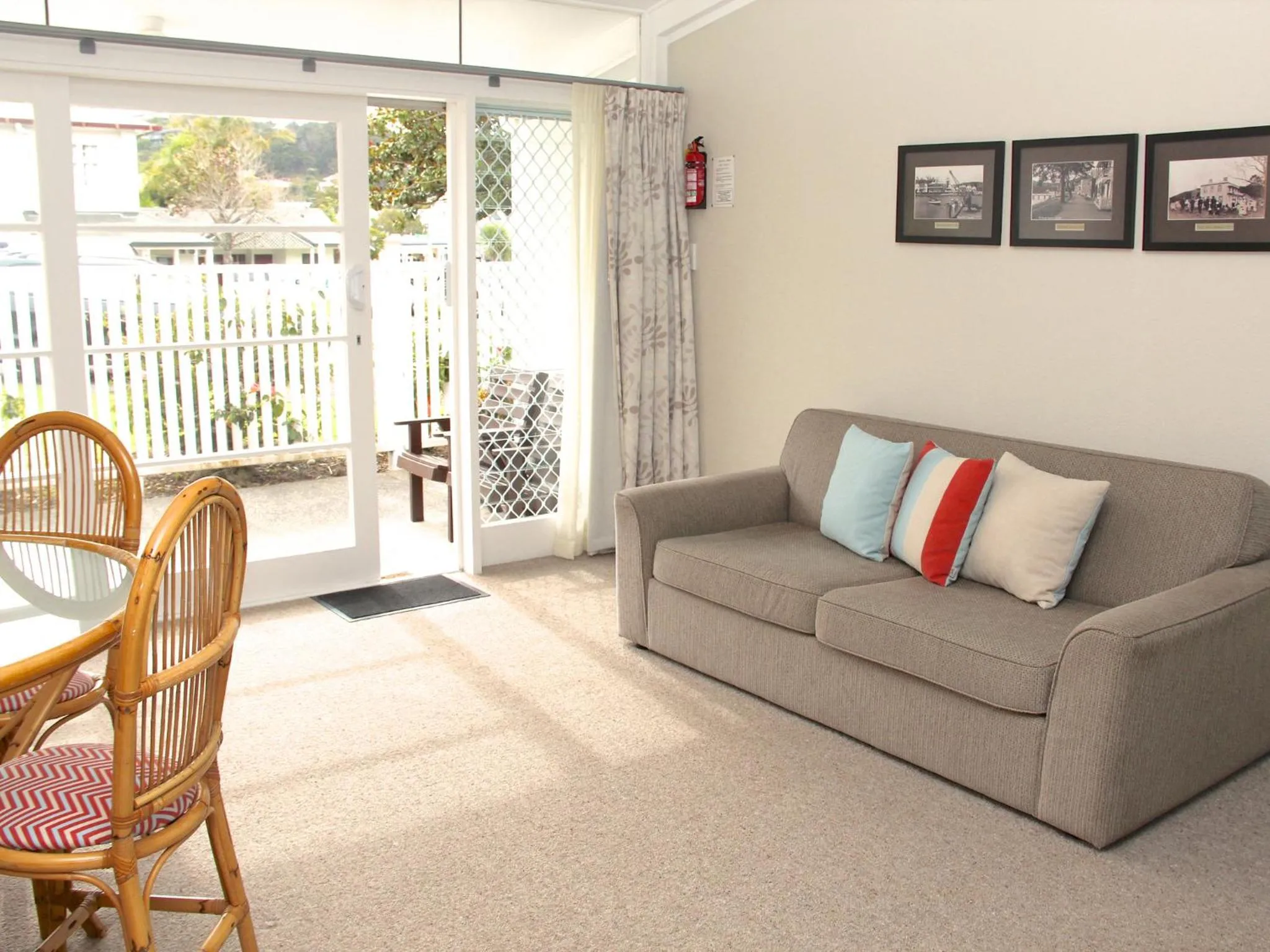 Seating area in Hananui Lodge and Apartments