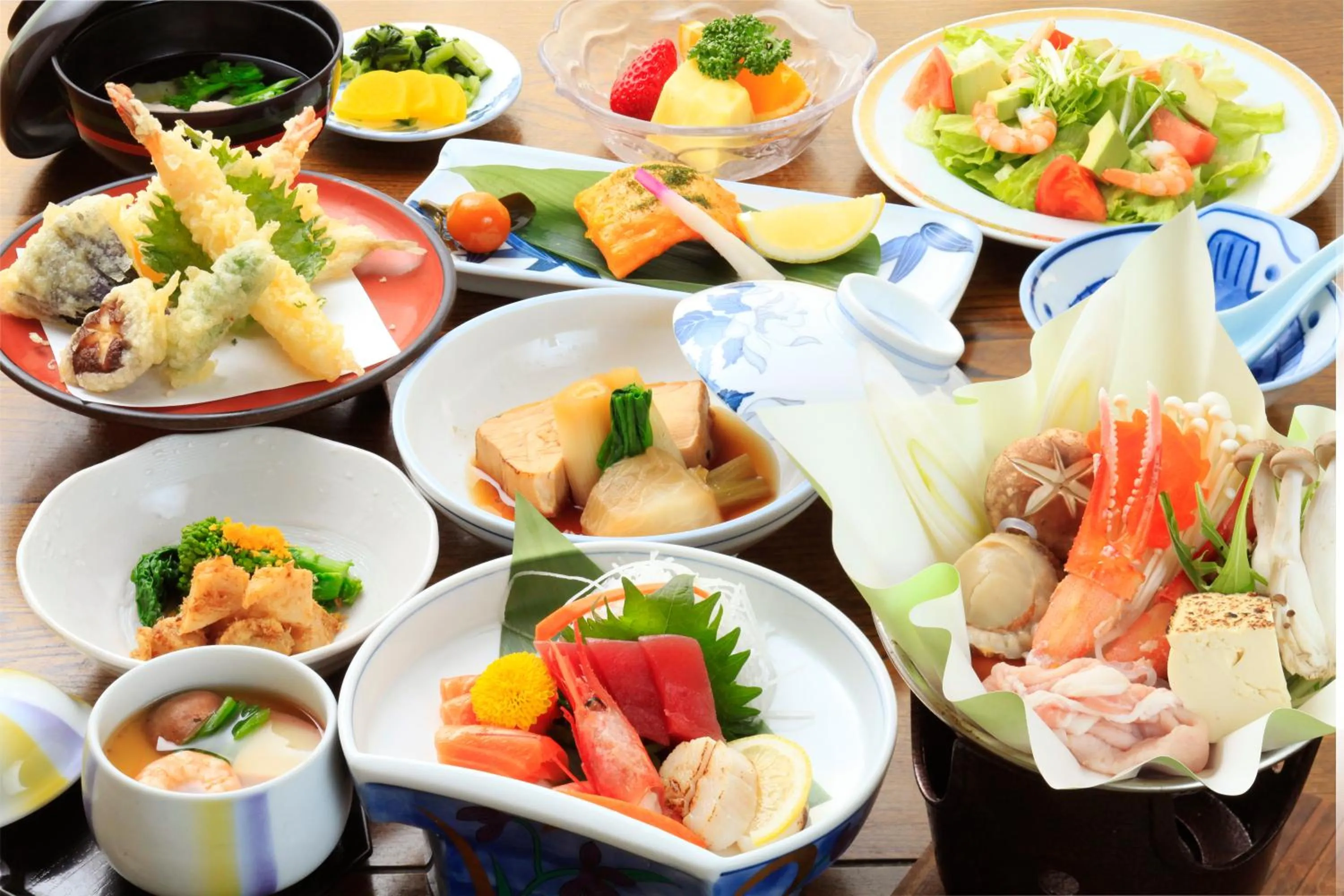 Dinner in 吸う温泉 湯治の宿 竜王ラドン温泉 湯ーとぴあ