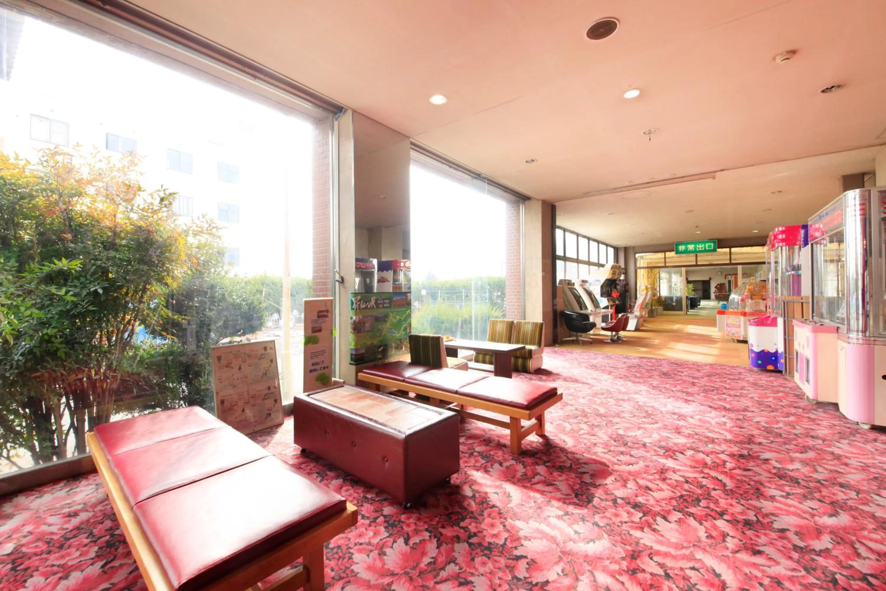 Lobby or reception in 吸う温泉 湯治の宿 竜王ラドン温泉 湯ーとぴあ