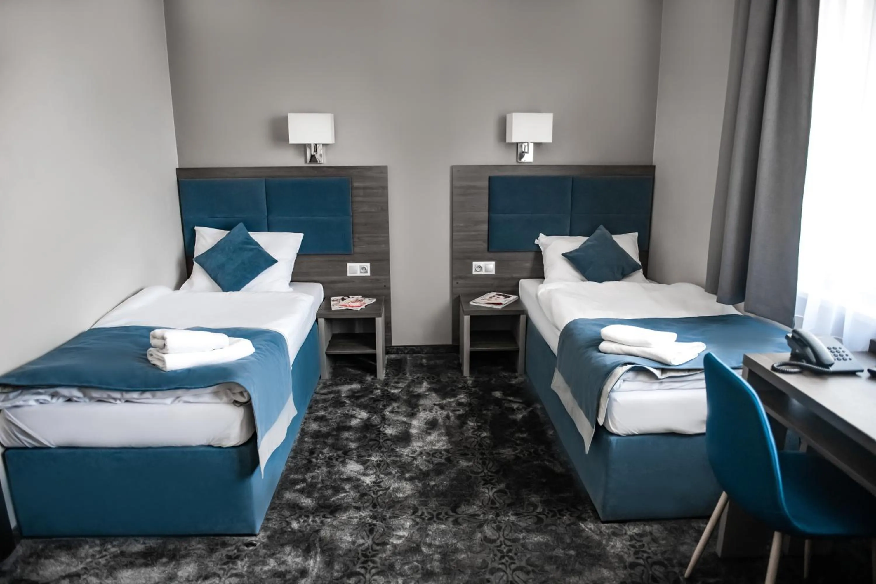 Bed in Hotel Sleep Wrocław