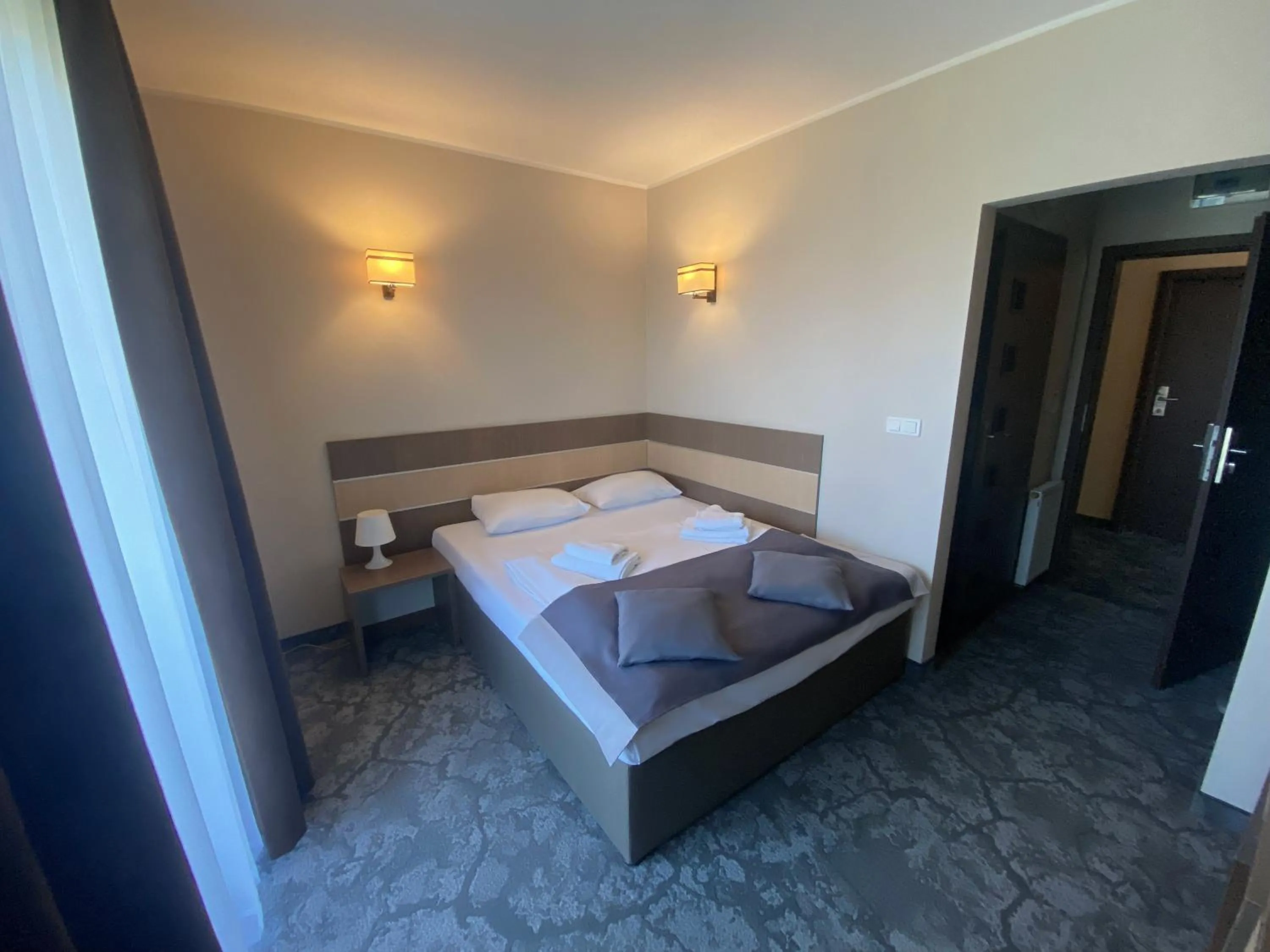 Bed in Hotel Sleep Wrocław