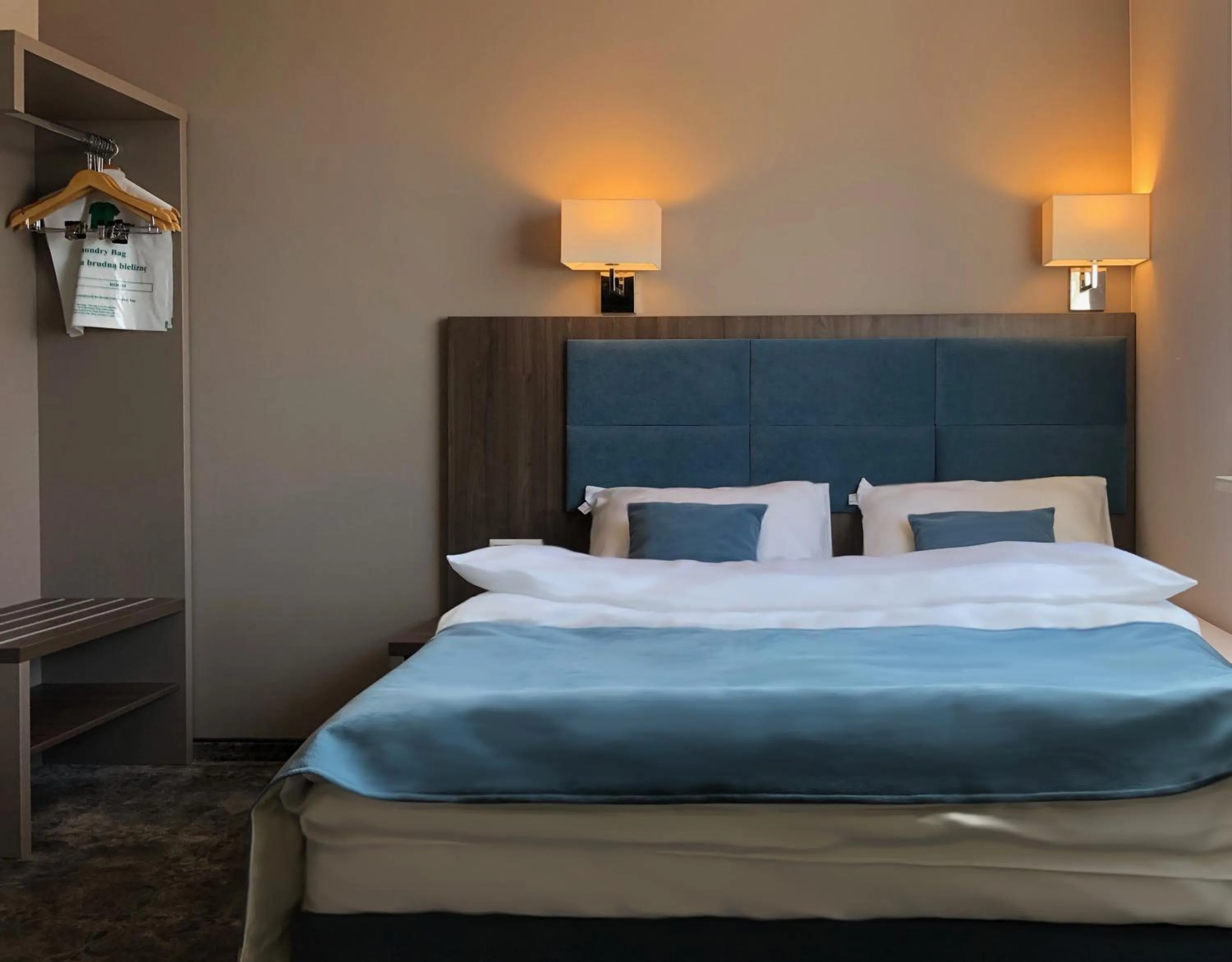 Bed in Hotel Sleep Wrocław