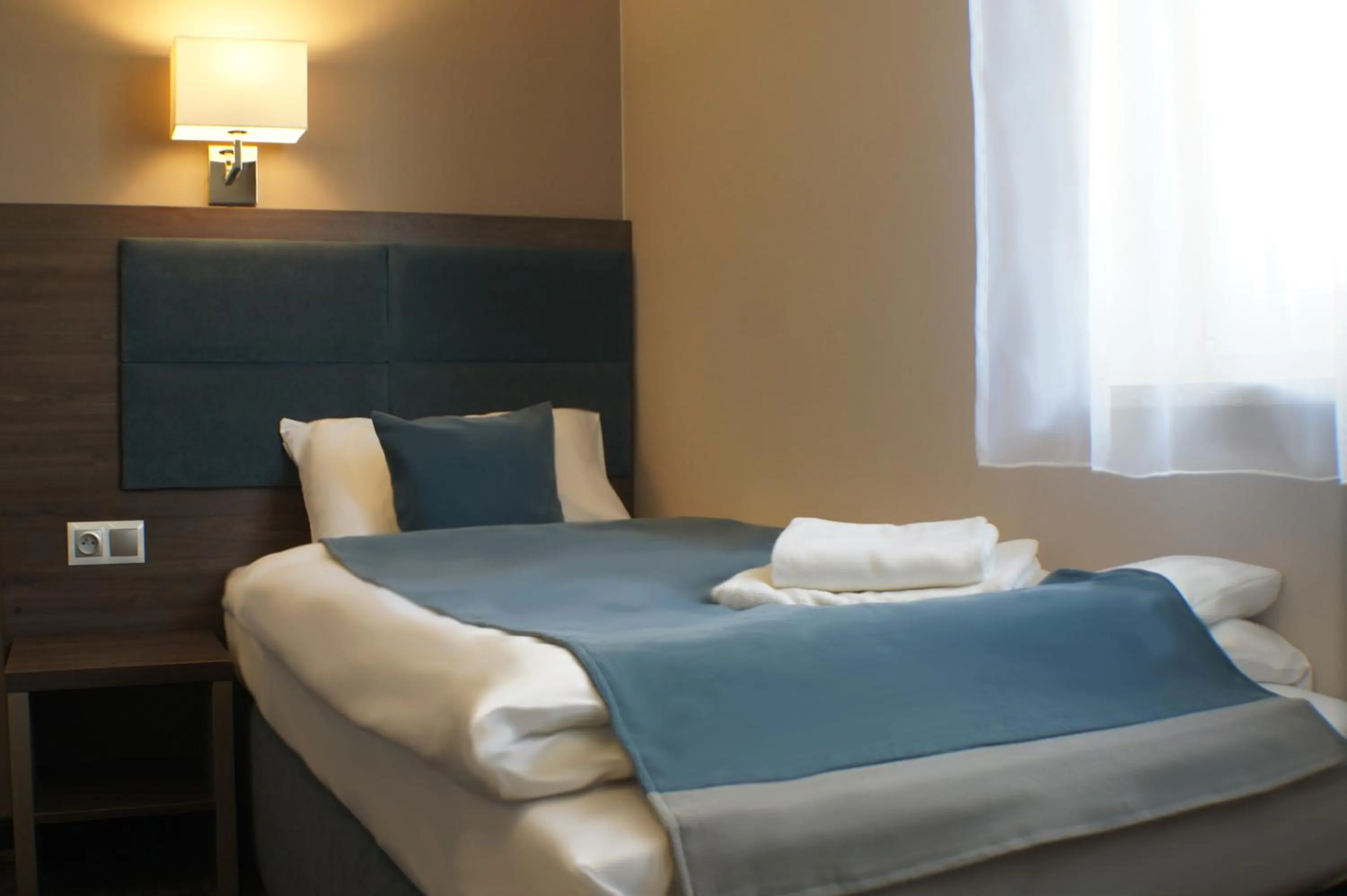 Bed in Hotel Sleep Wrocław