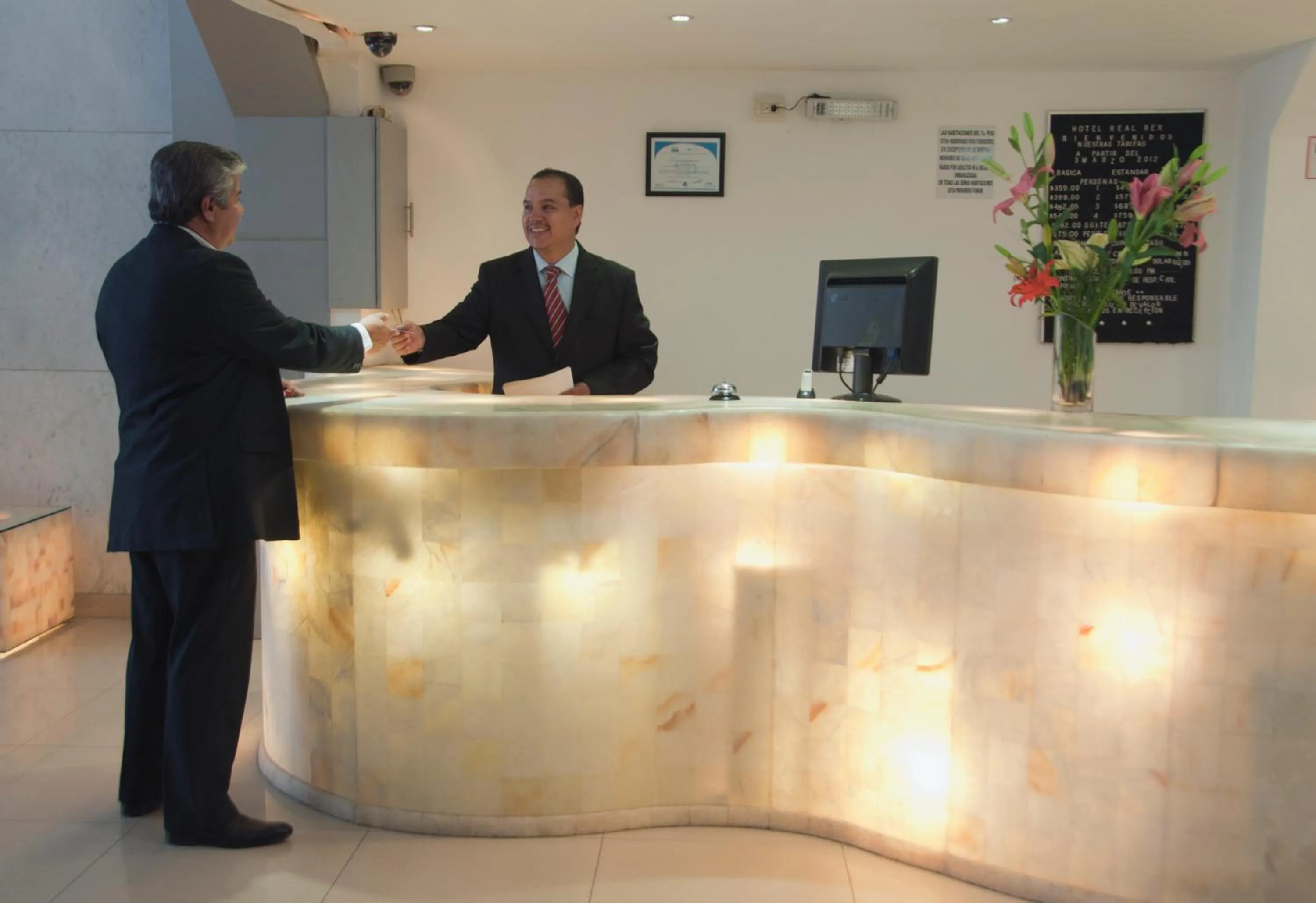 Lobby or reception in Hotel Real Rex