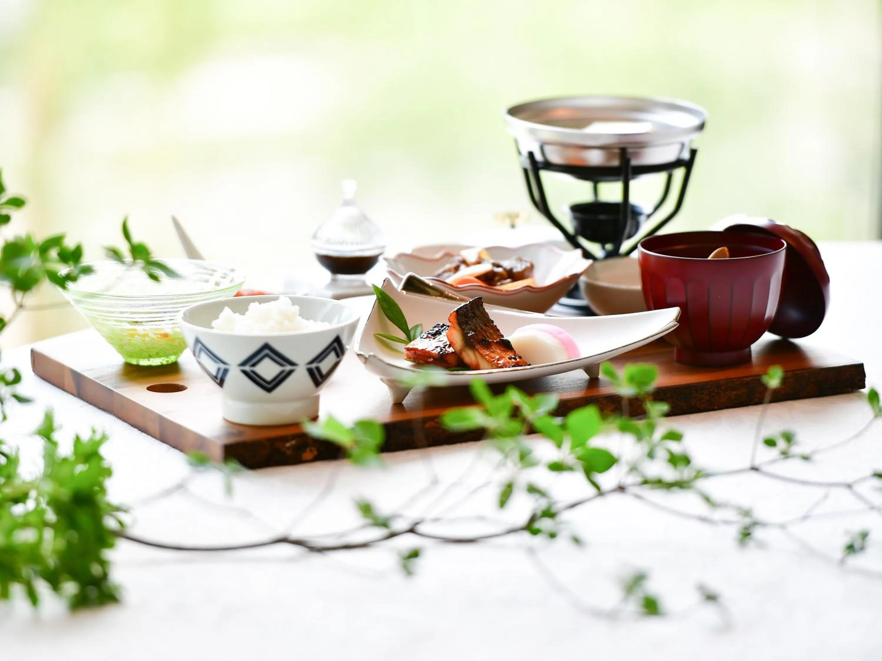 Asian breakfast in Garden Terrace Saga Hotel & Resorts