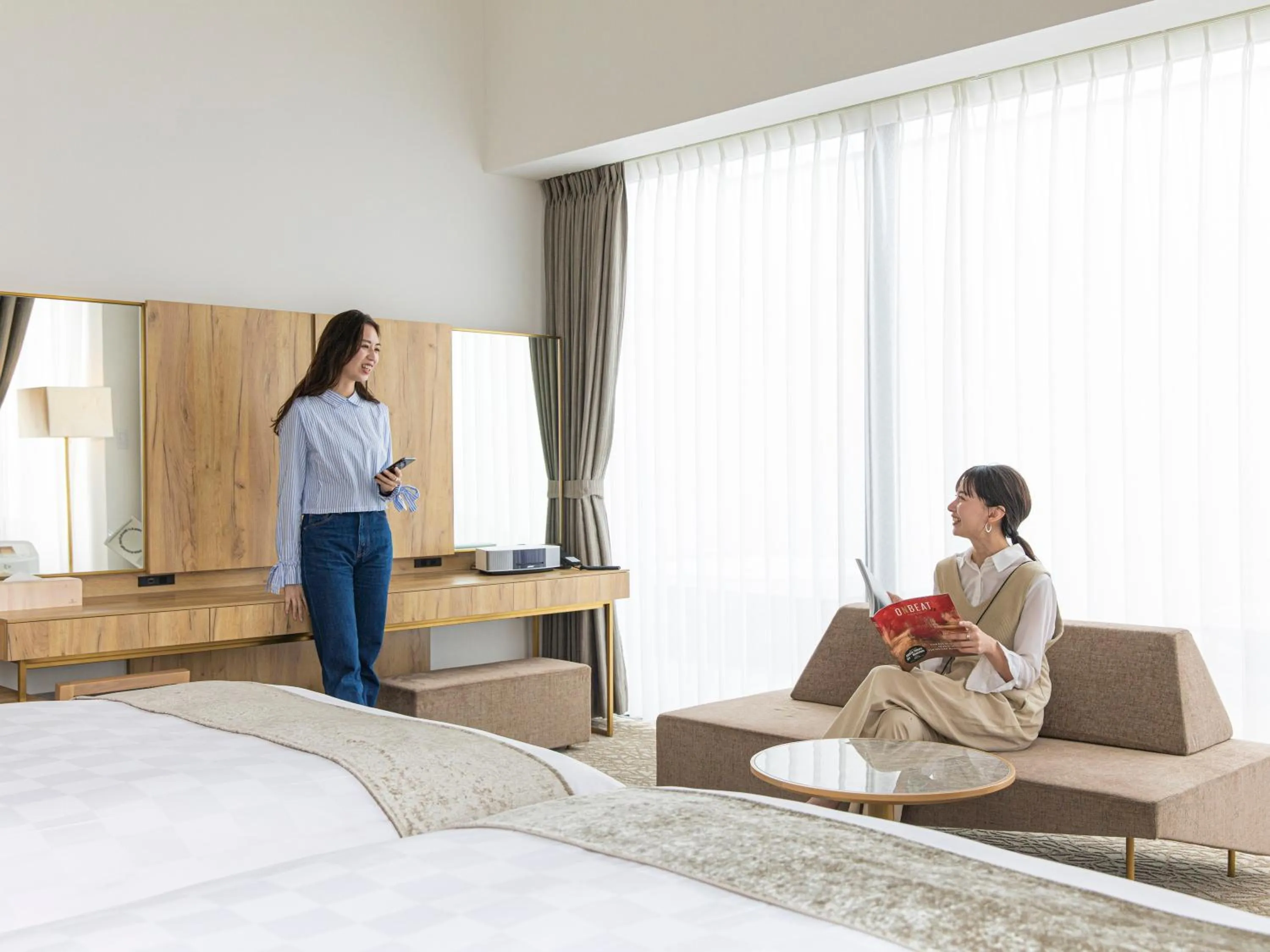 People, Bed in Garden Terrace Saga Hotel & Resorts