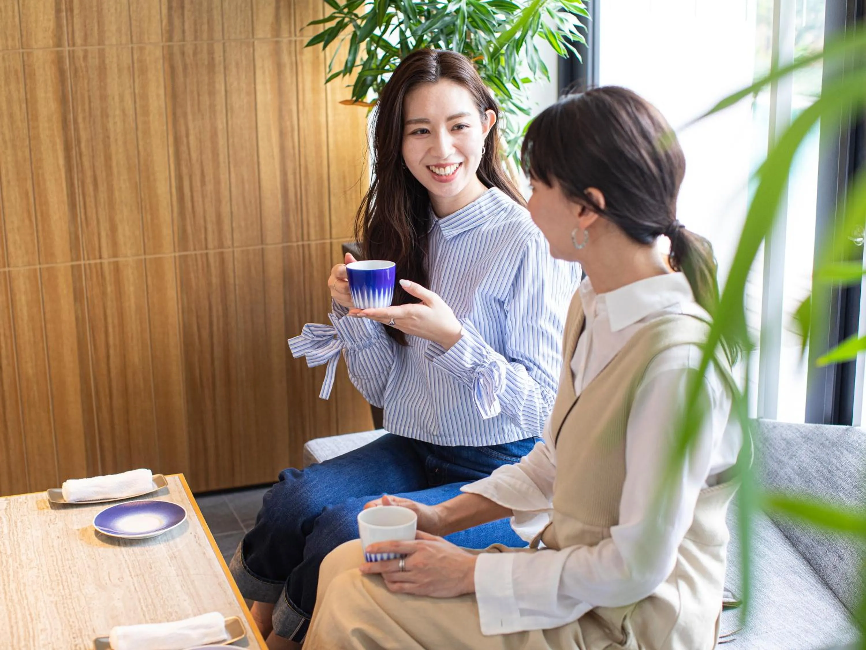 People in Garden Terrace Saga Hotel & Resorts