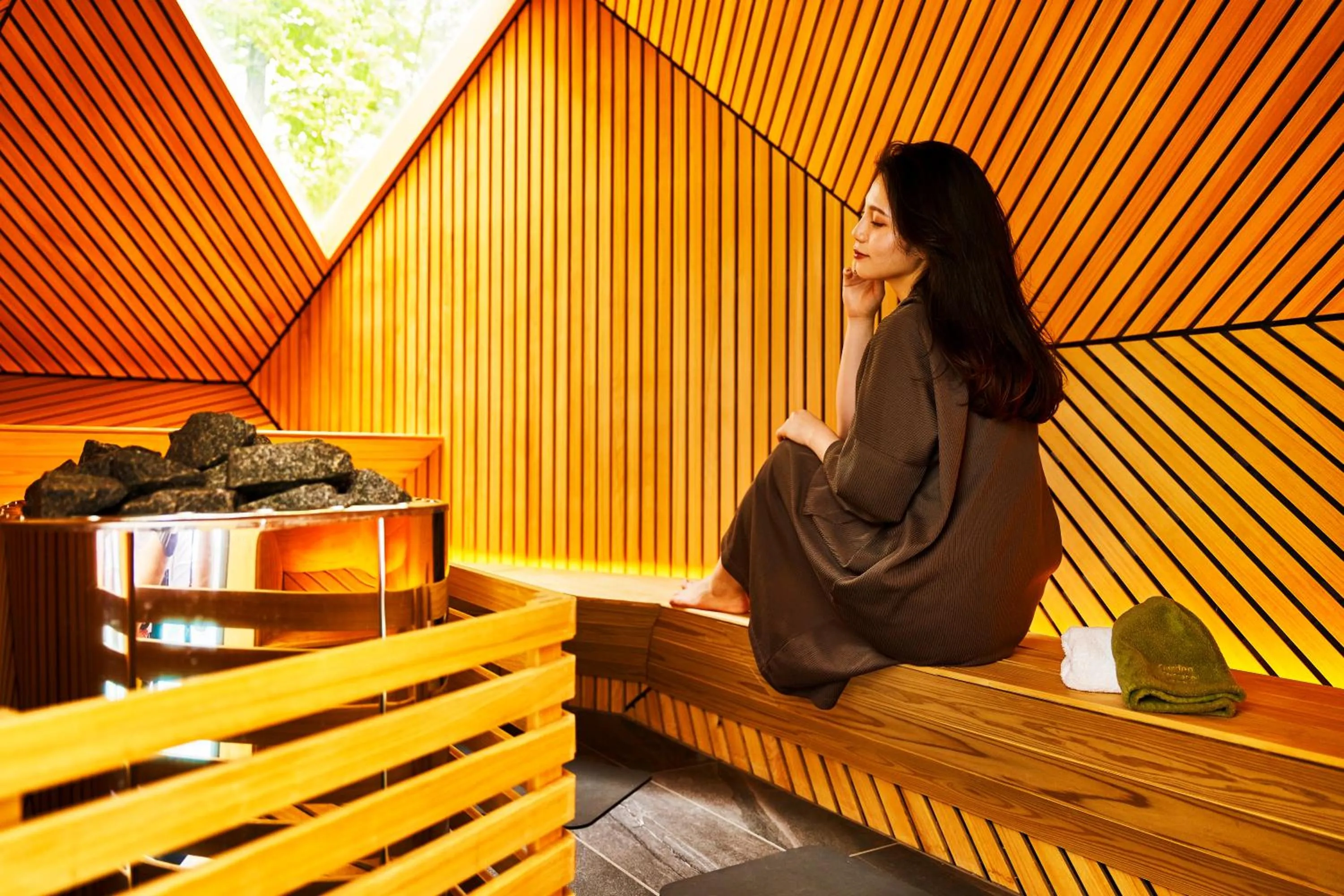 Sauna in Garden Terrace Saga Hotel & Resorts