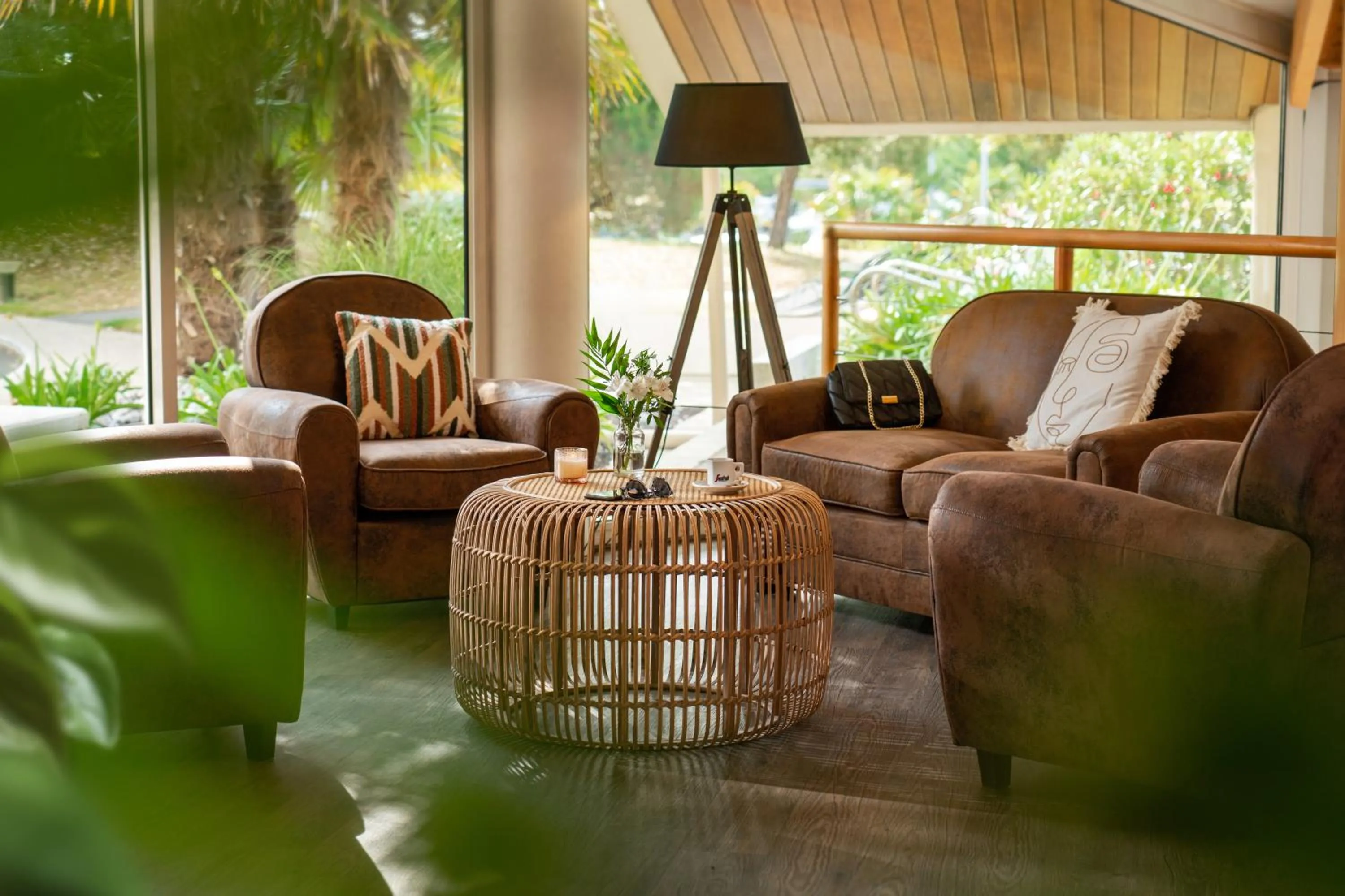 Living room in Résidence Valdys Thalasso & Spa - les Pins