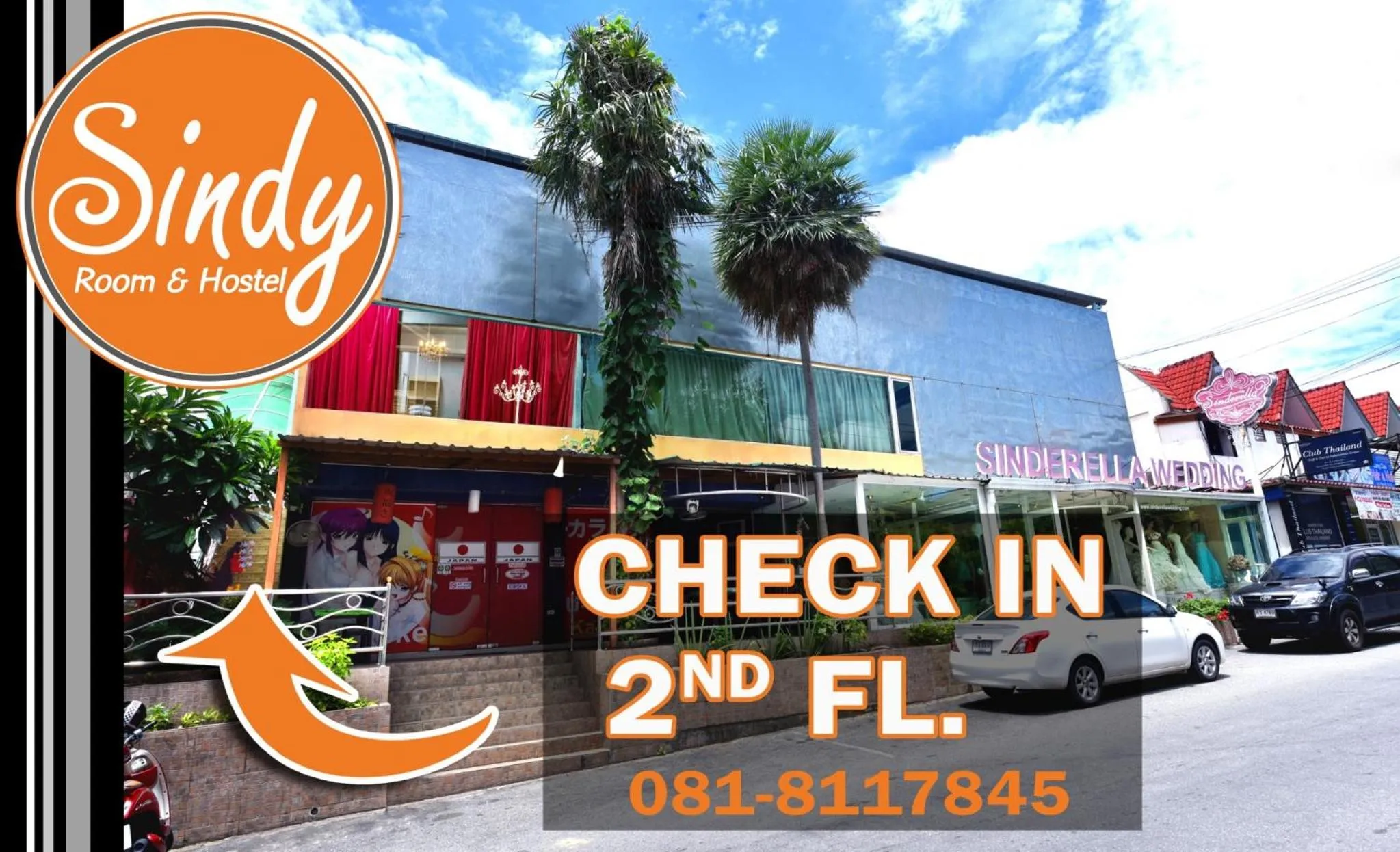 Facade/entrance in Sindy's Hostel