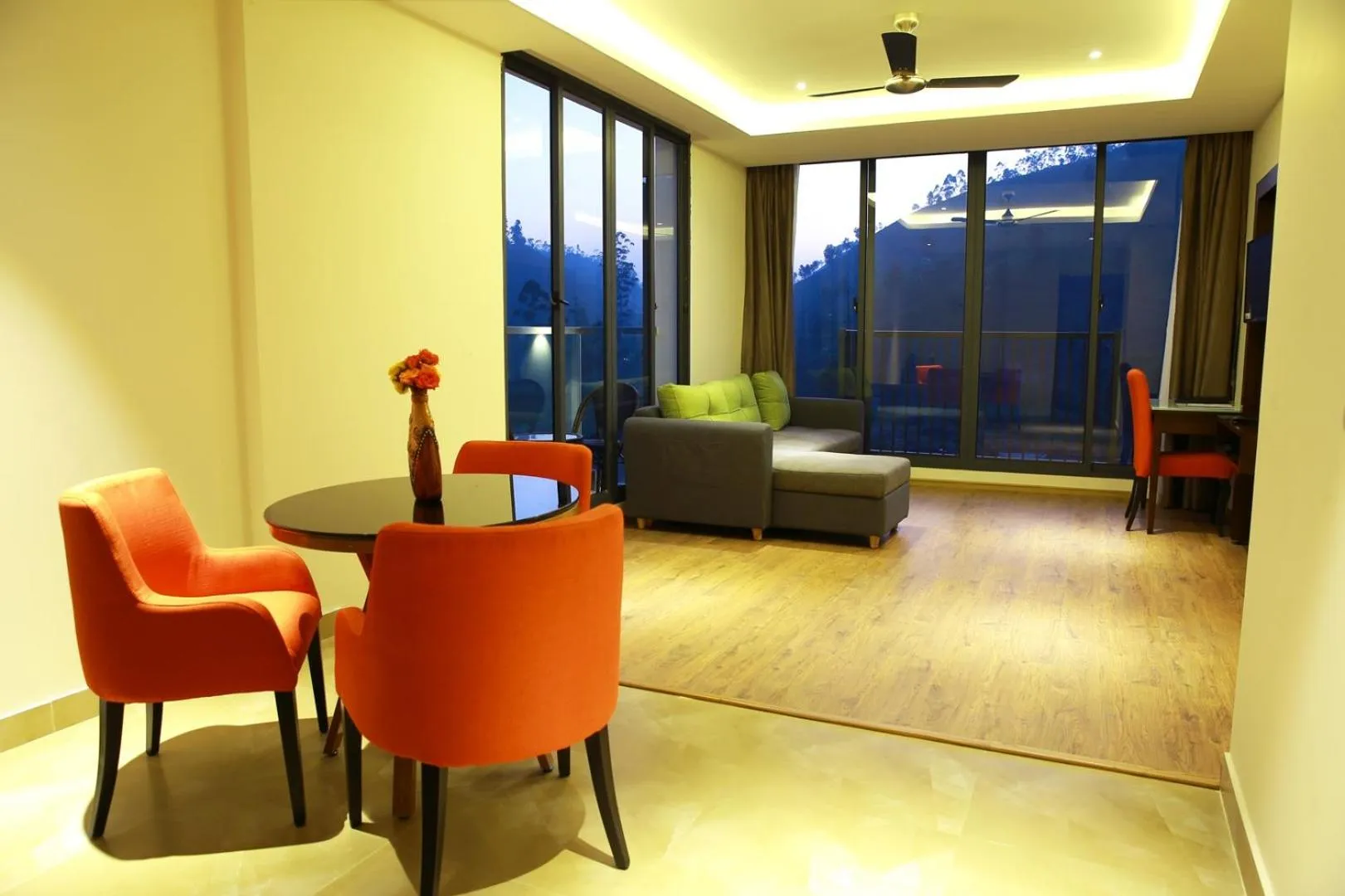 Seating area in Casa Montana Munnar