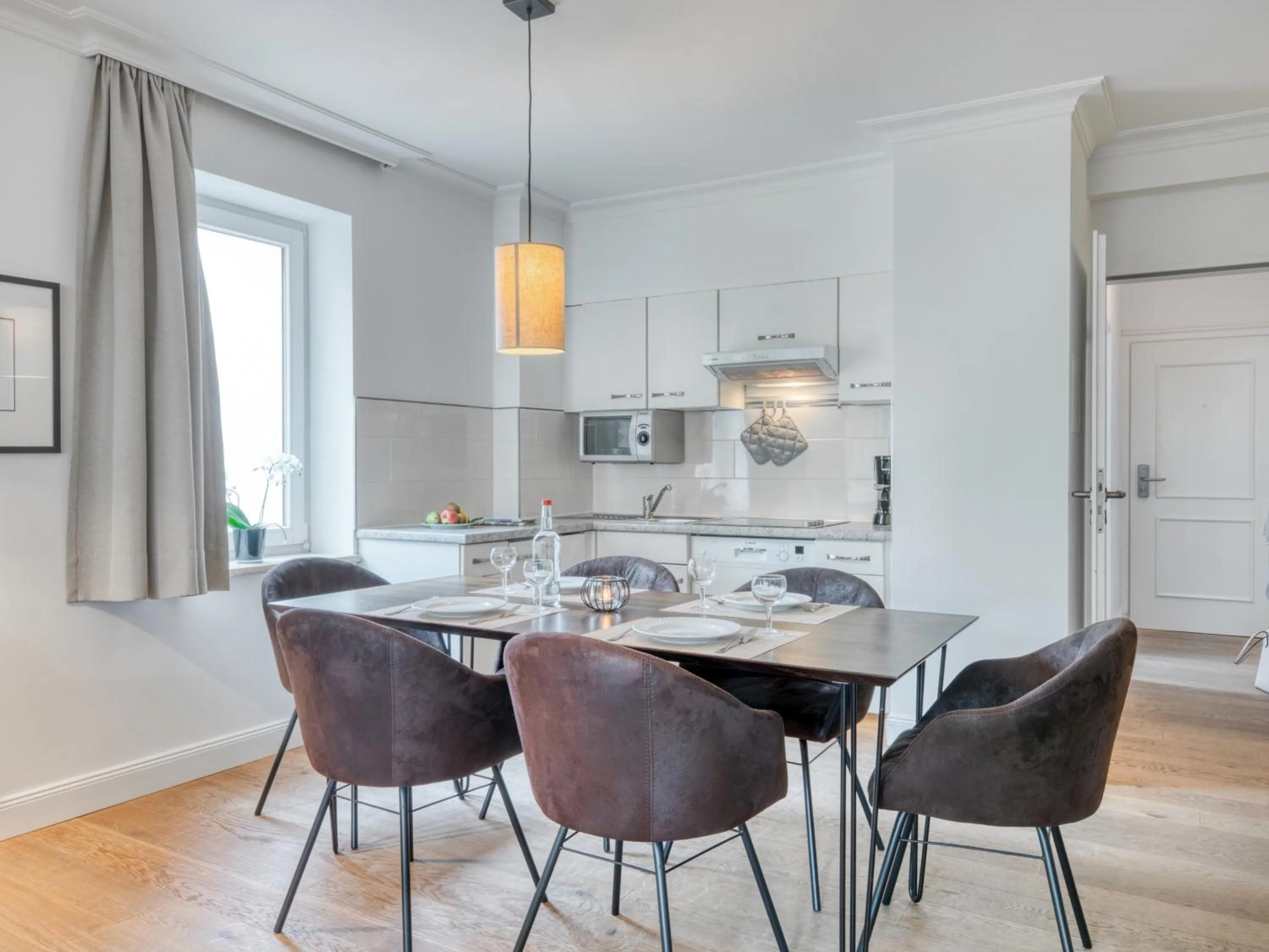 Seating area in Appartement-Hotel Timmendorfer Strand