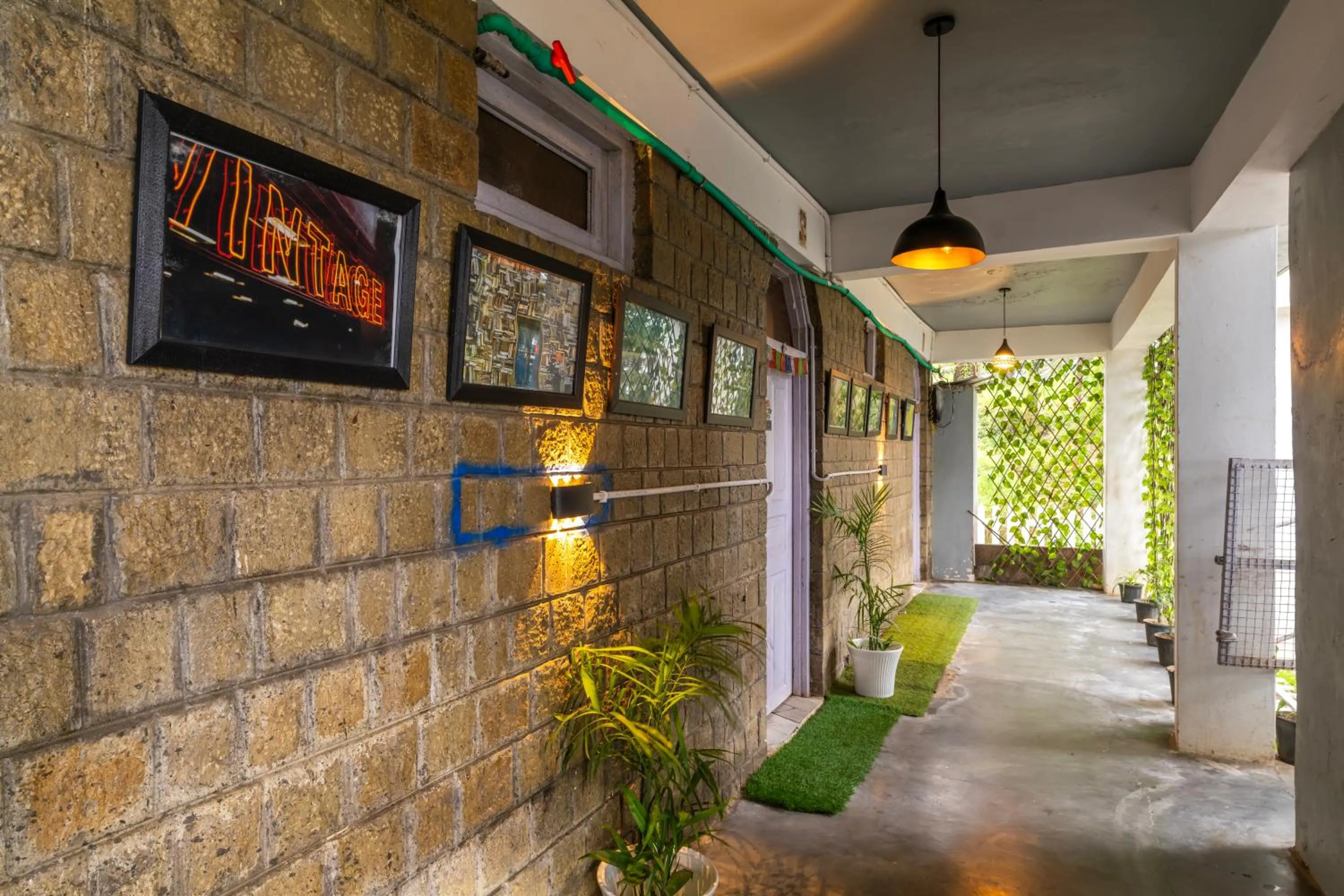 Garden view in Himtrek Stays,Mcleodganj