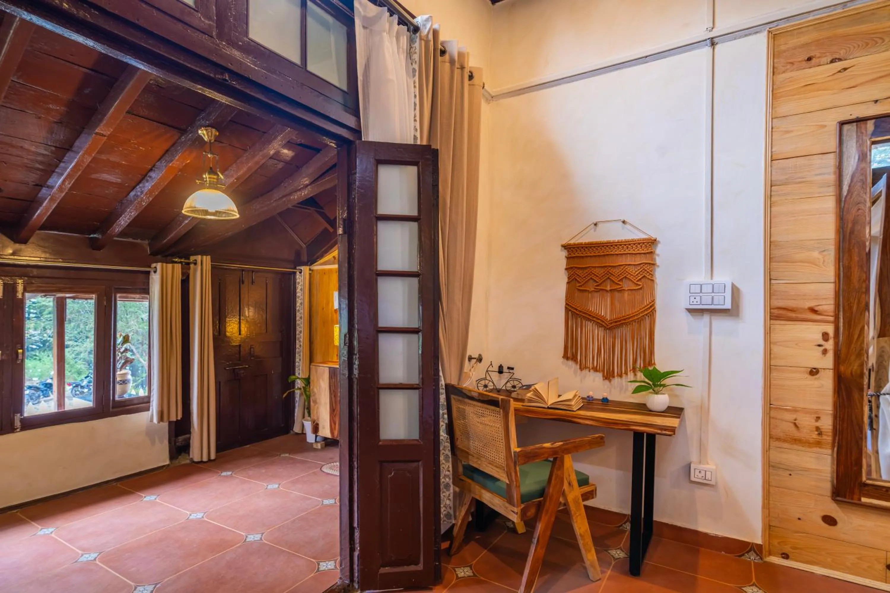 Dining area in Himtrek Stays,Mcleodganj