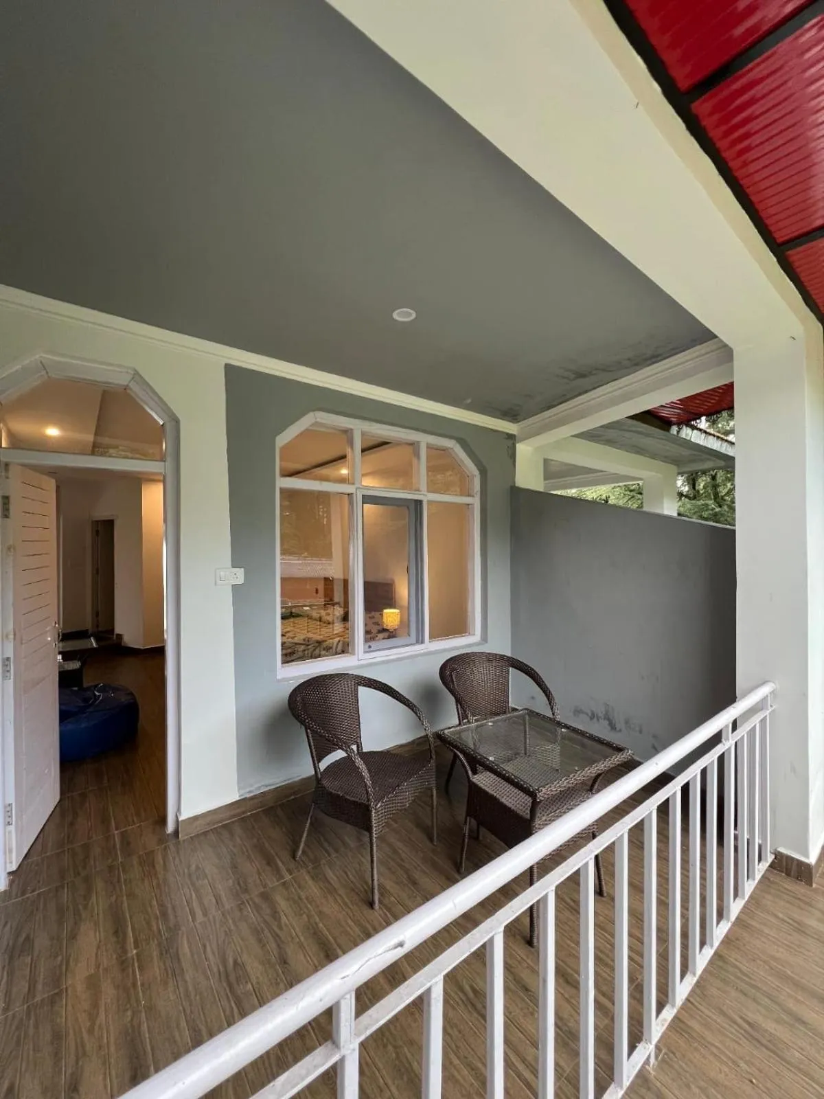 Balcony/Terrace in Himtrek Stays,Mcleodganj