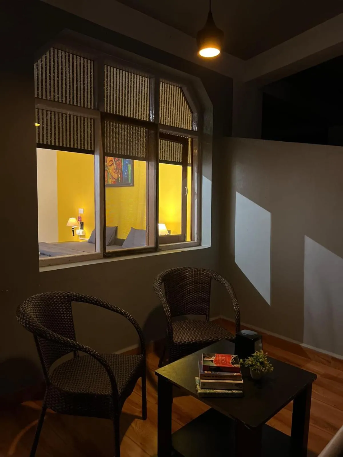 Seating area in Himtrek Stays,Mcleodganj