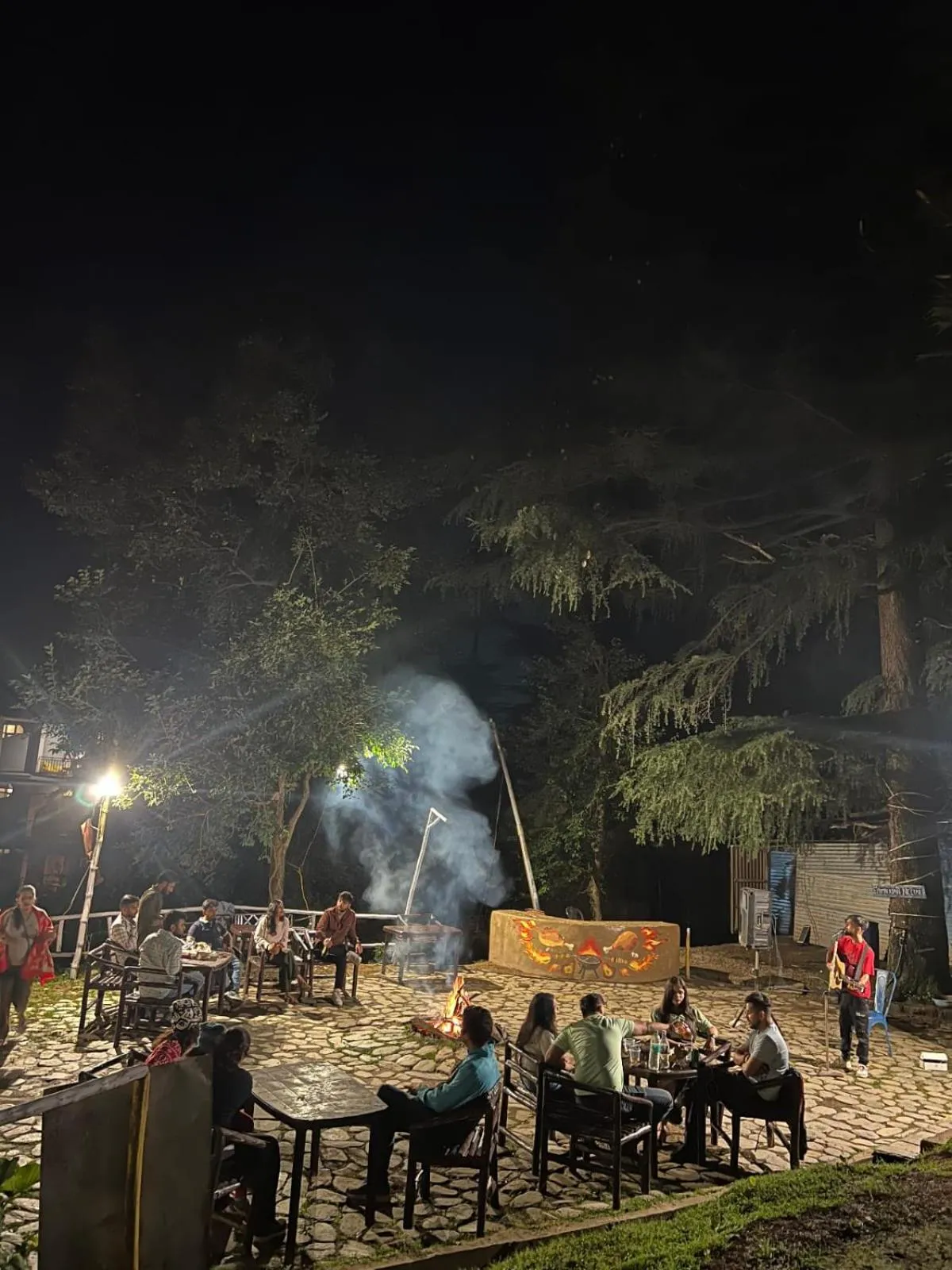 fireplace in Himtrek Stays,Mcleodganj