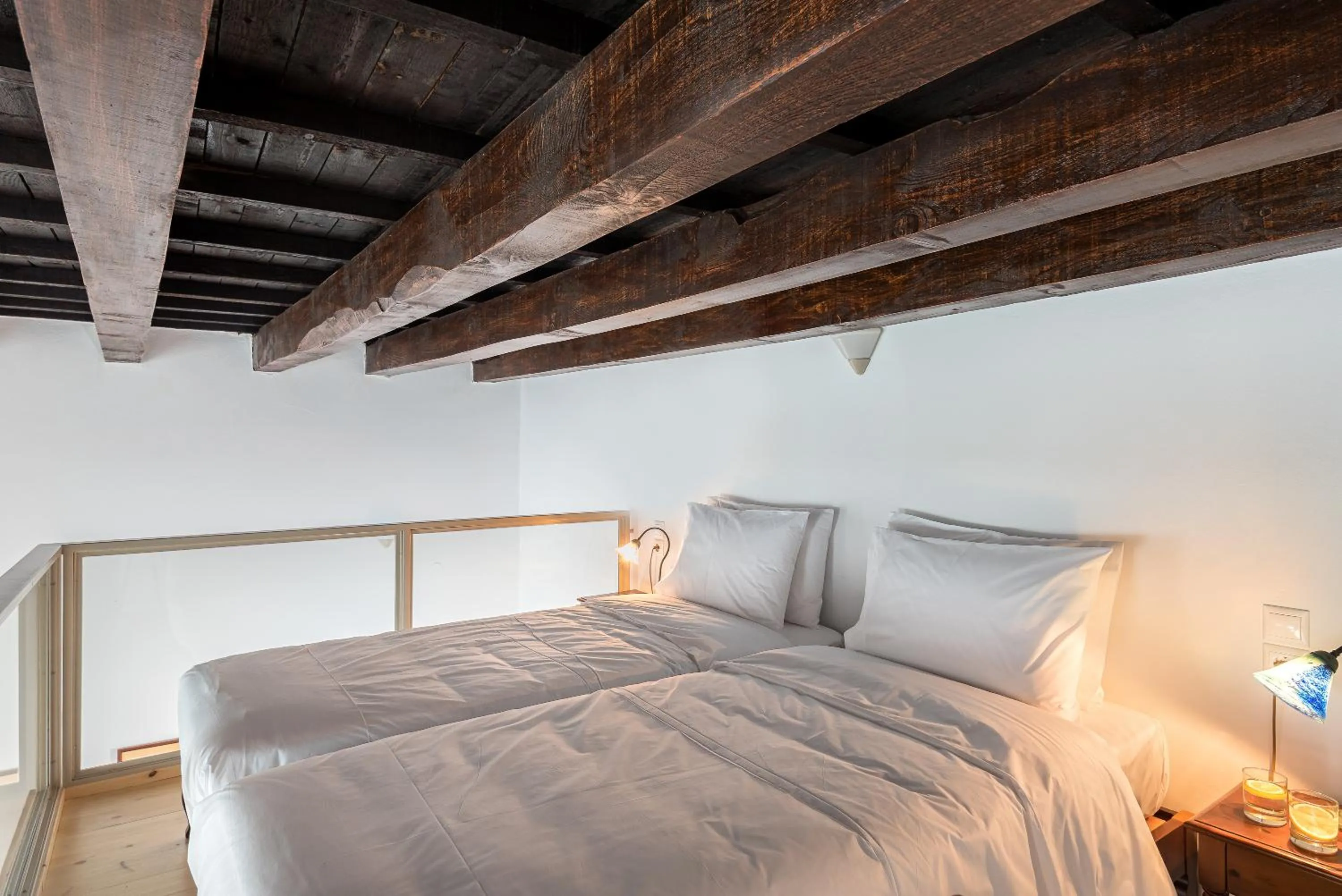 Bed in Hotel Amphora