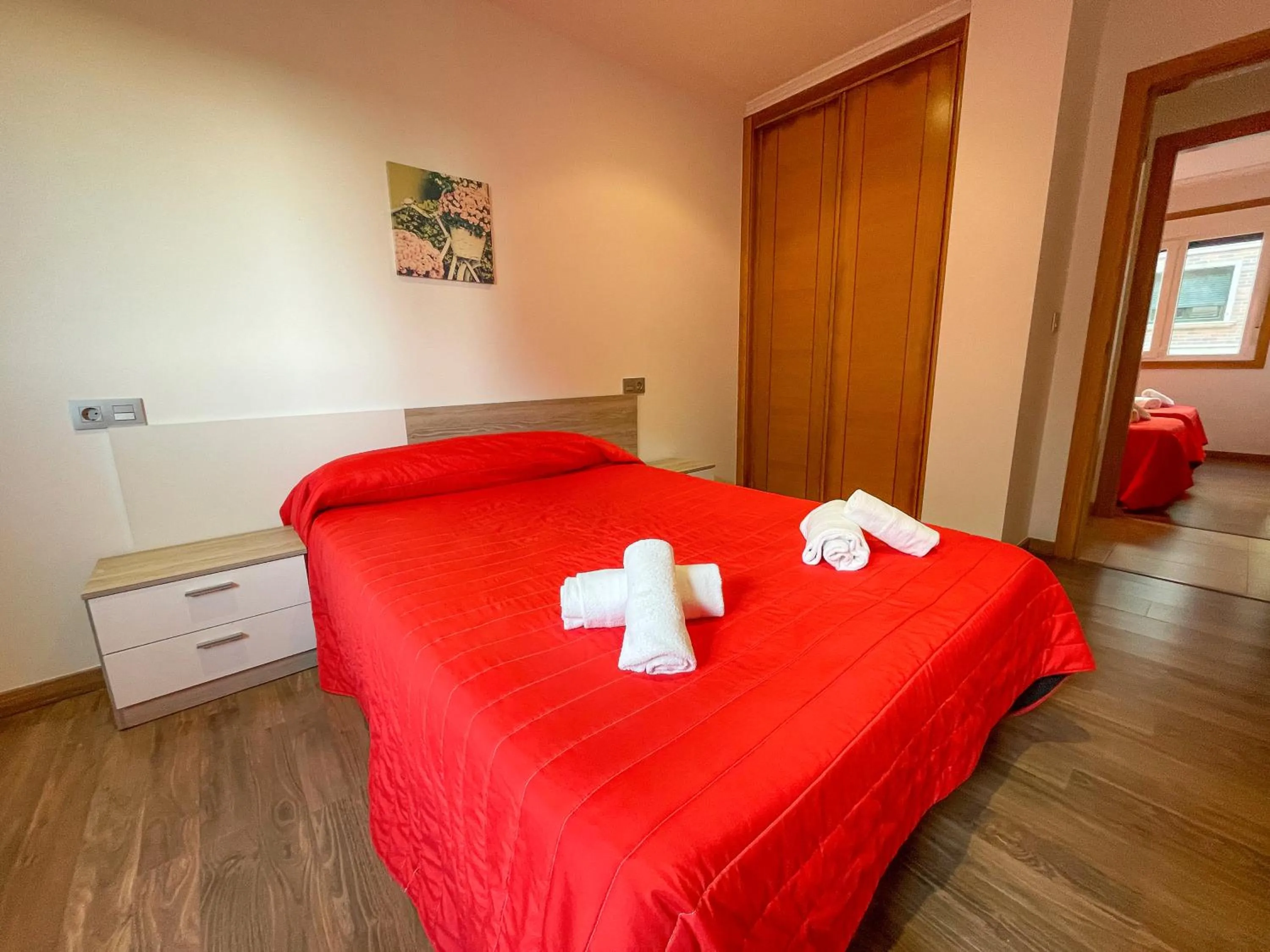 Bed in Apartamentos Revolta Sanxenxo 3000